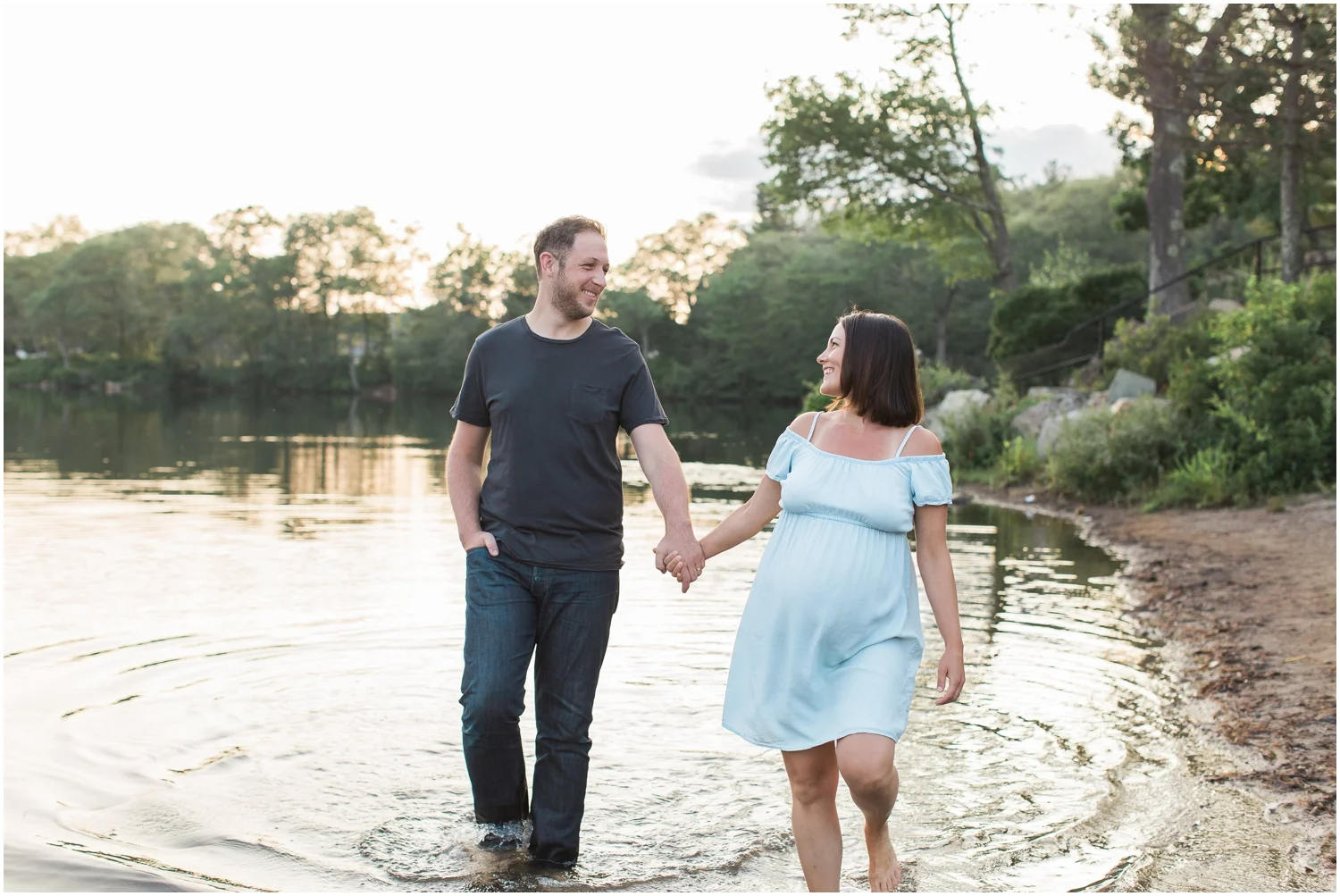 Lakeside Maternity Session + Boston Maternity Photographer