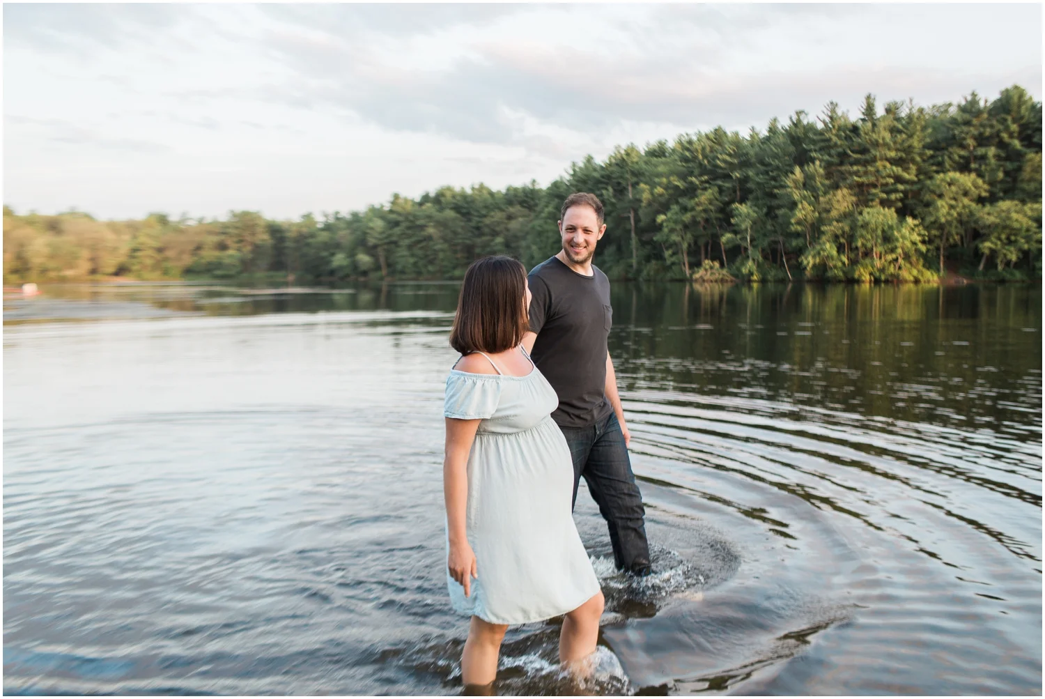 Lakeside Maternity Session + Boston Maternity Photographer