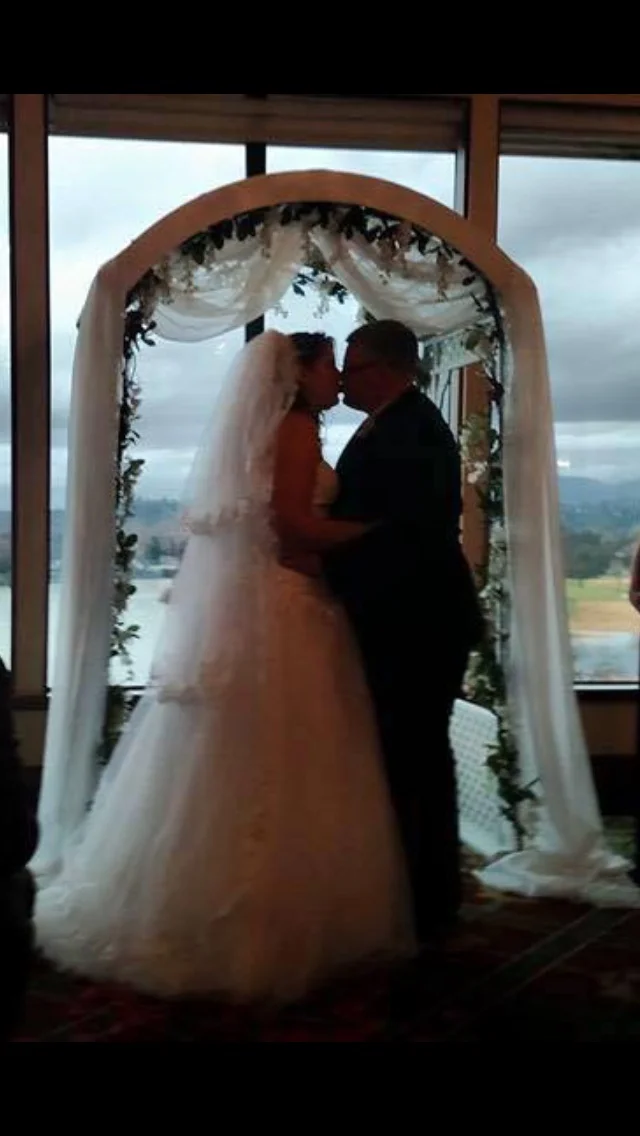  This veil is floor length, 3 tiered lace. It has a vintage feel. If your dress is simple then add a more complicated veil.&nbsp; 