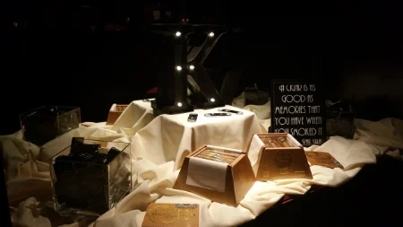 Cigar Bar Decor in our Speakeasy 
