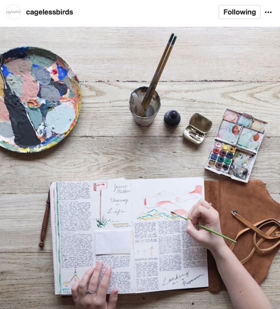 A visual journal from Cageless Birds that centers around the power of remembrance and celebrating life with God. (For more info, click here !)