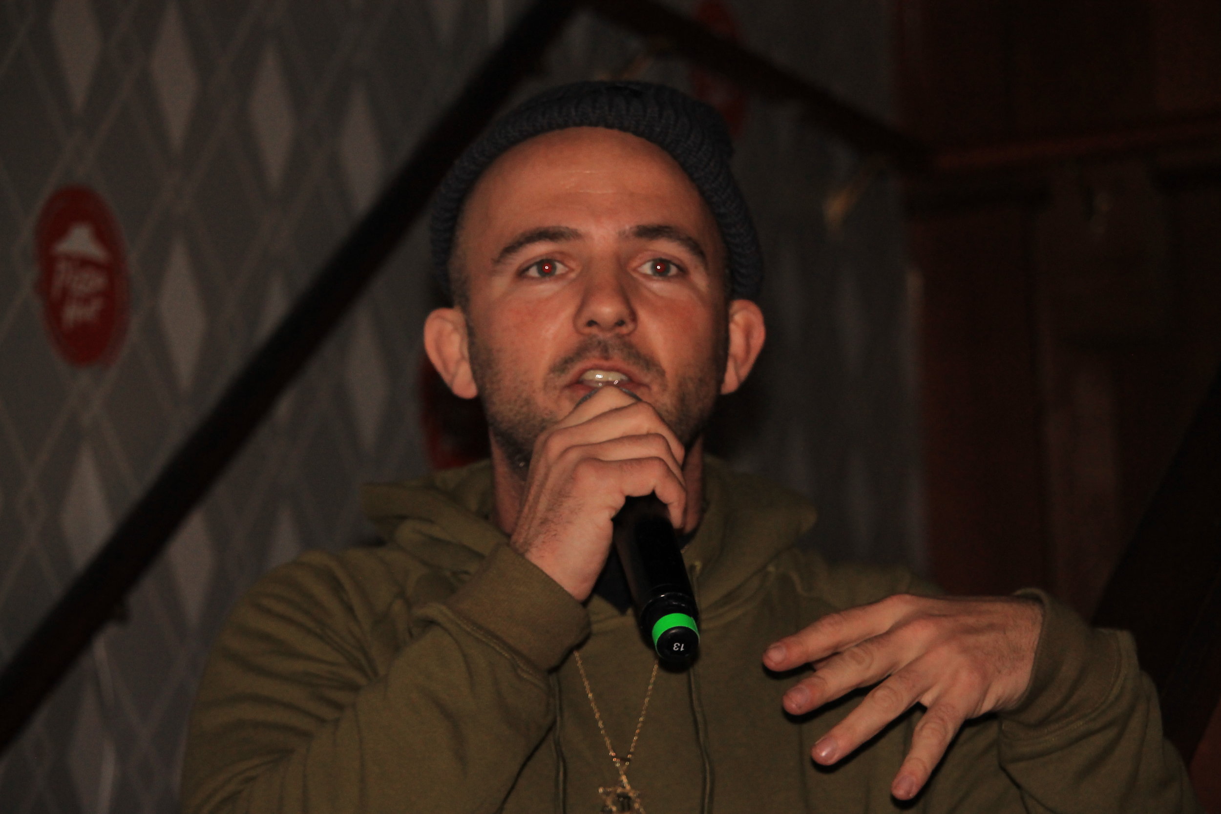  We were honored to have Jewish rapper Kosha Dillz with us for our open mic/karaoke hybrid event! 