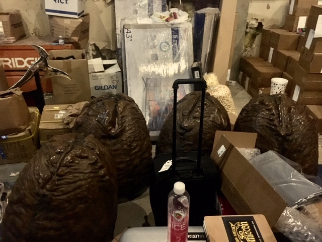 A behind the scenes photo from the back staging area at the lounge, where no one can hear you scream...