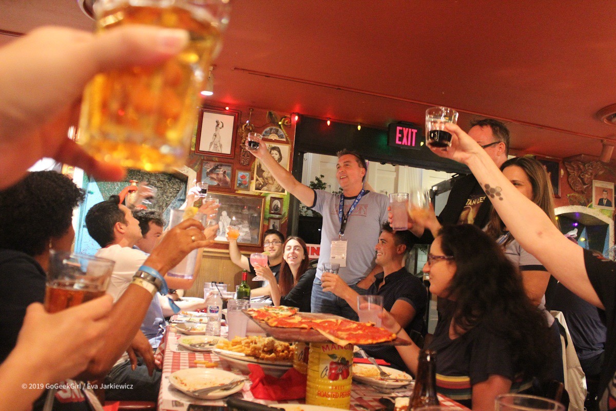 Dinner and a toast with Legion M! Photo by Eva Jarkiewicz