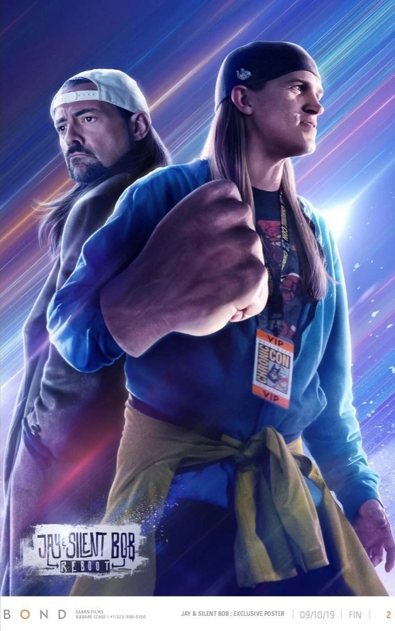 The first 50 people to attend the Tuesday night Fathom Event for Jay & Silent Bob will receive this limited-edition poster while supplies last!