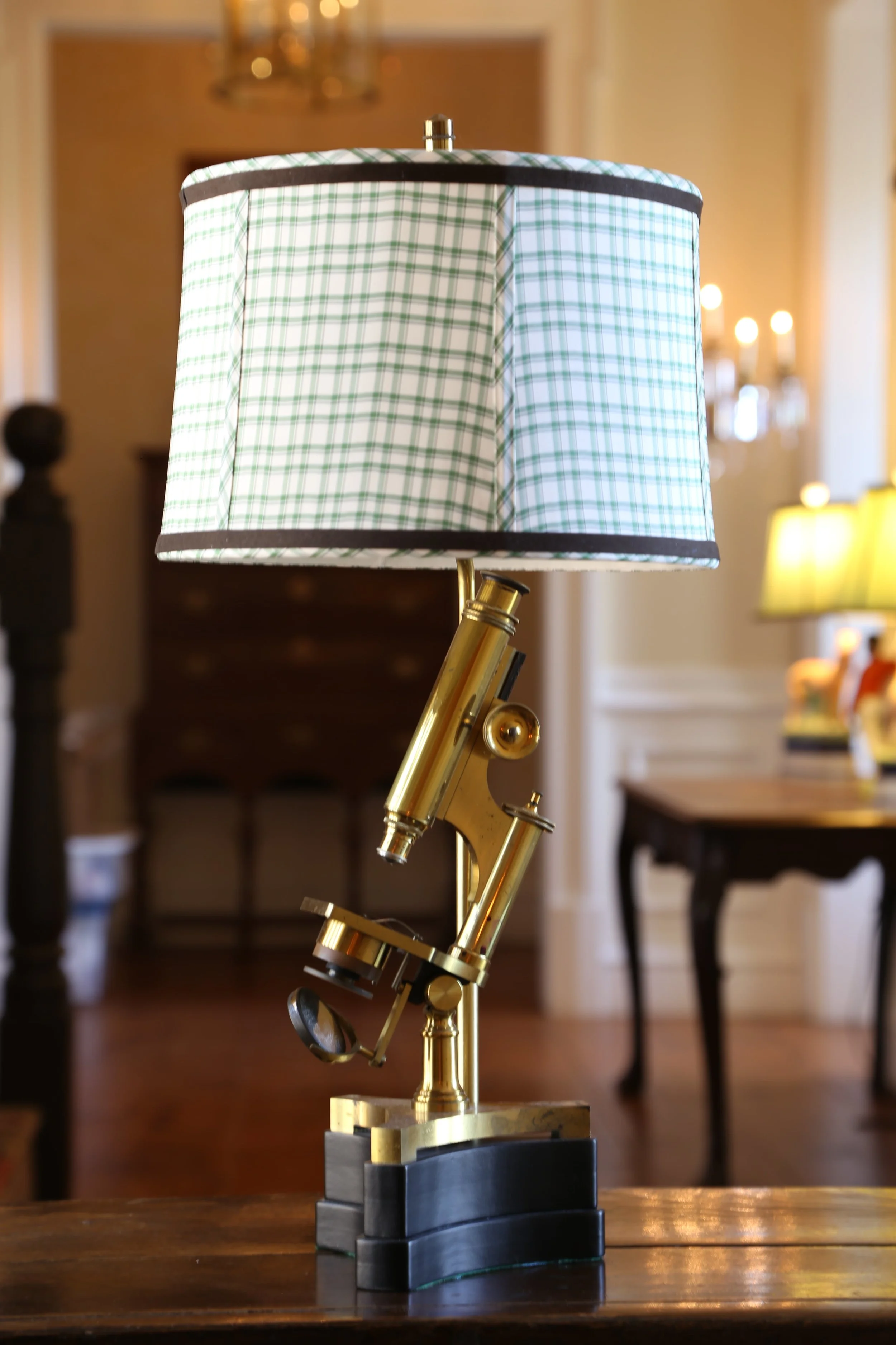 Very Fine Art Deco Period Microscope Lamp