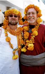 Kirtan-wallahs araati with Krishnadas - Kainchi - U.P.