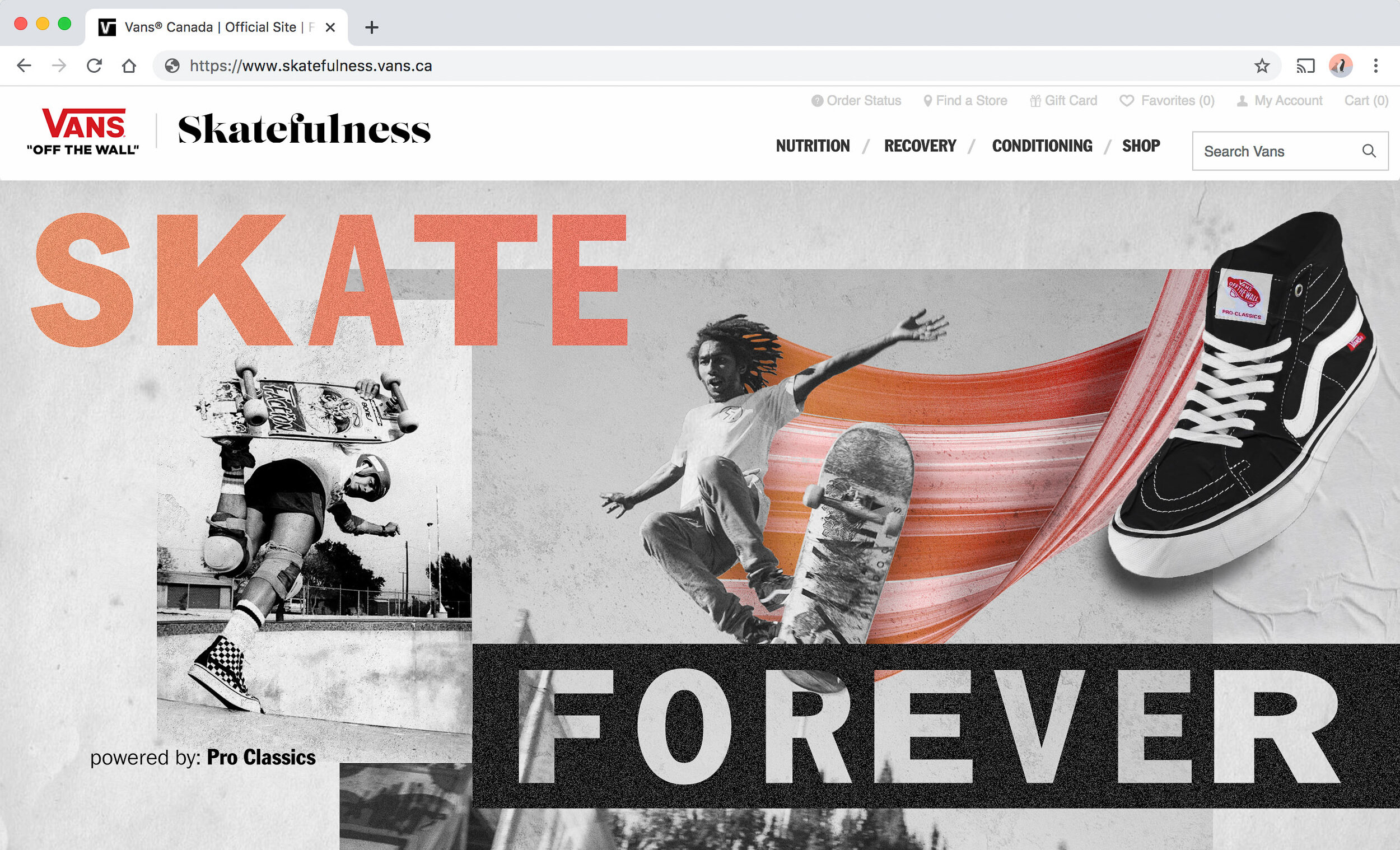 vans home page