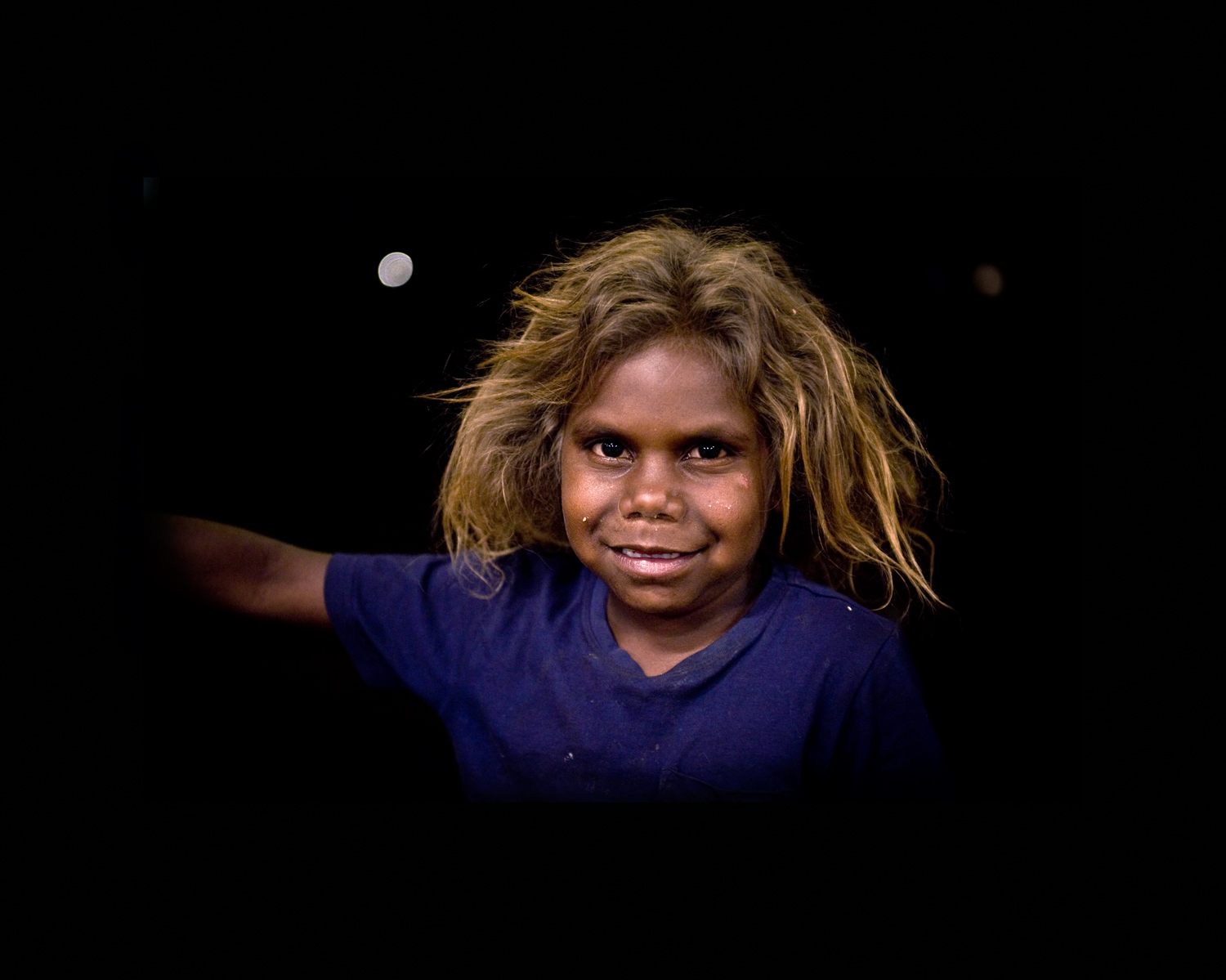 'Nyirripi Boy With Long Hair'