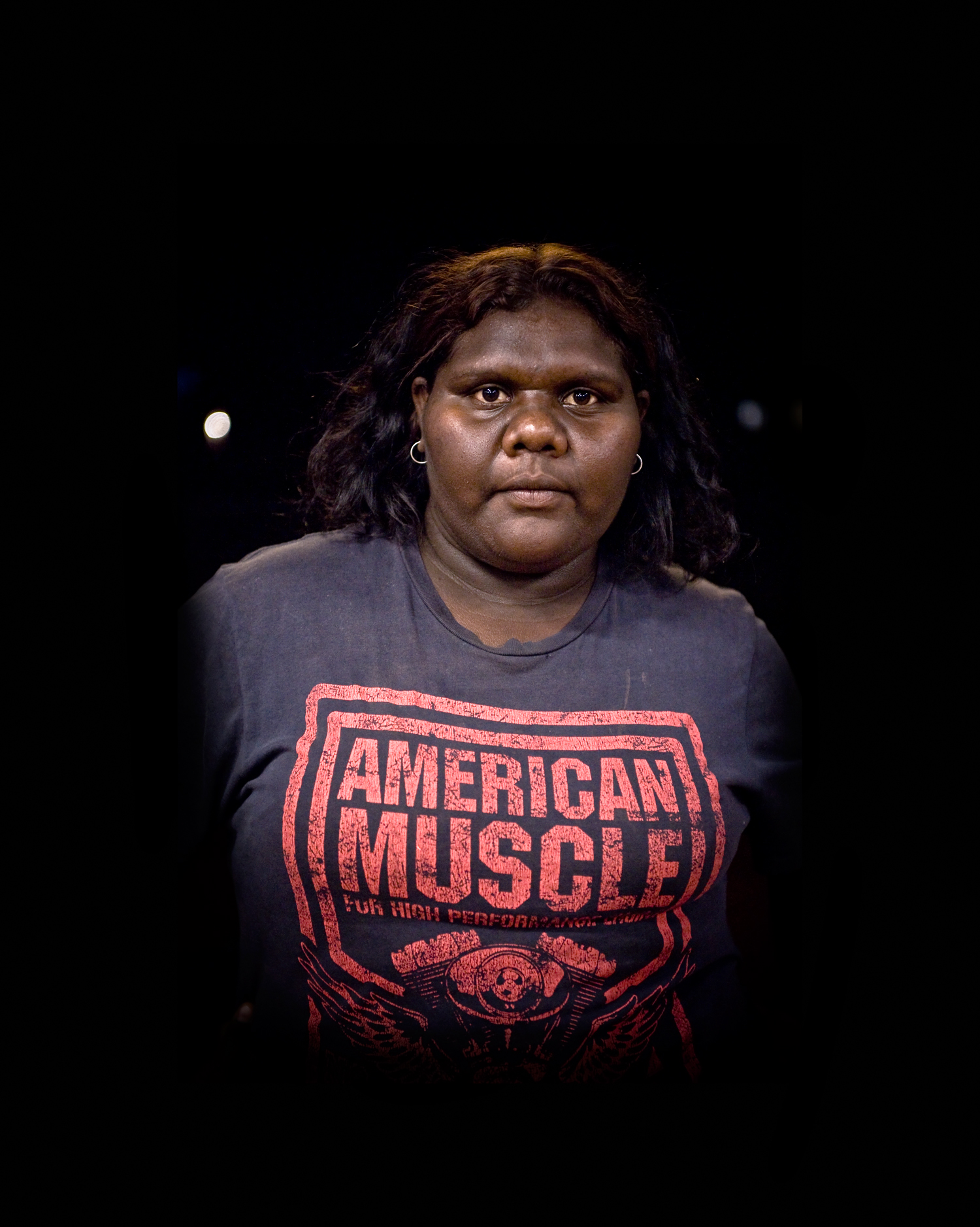 'Nyirripi Woman With American Muscle'