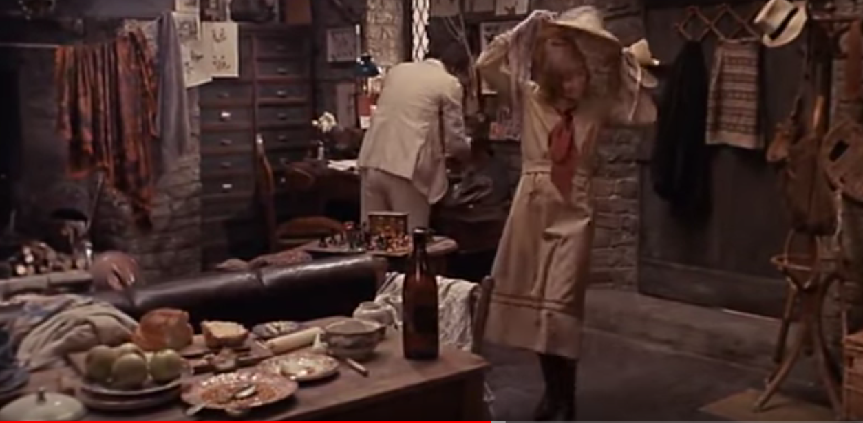 Rupert and Ursula in his country cottage.