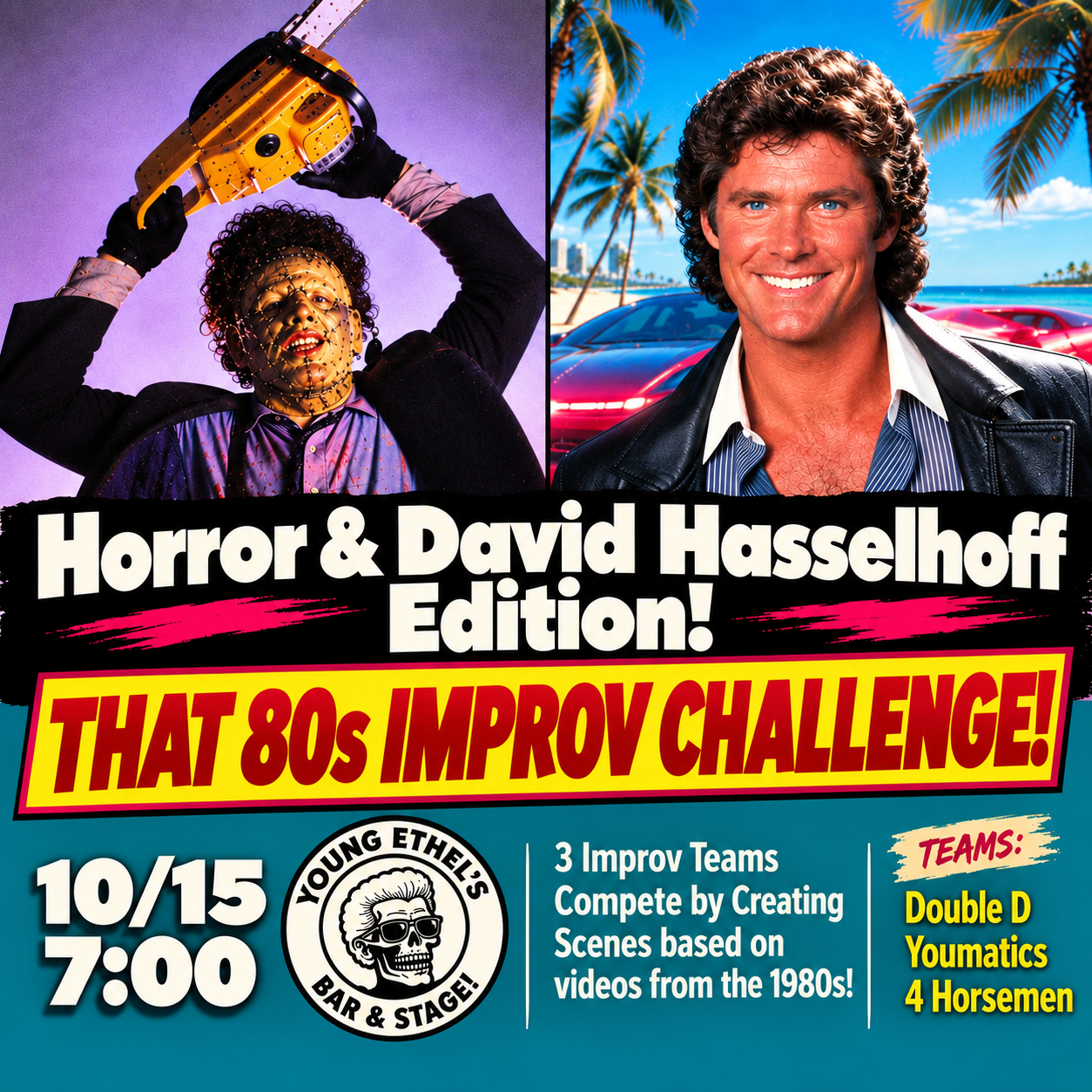 That 80s Improv Challenge: HORROR &amp; DAVID HASSELHOFF EDITION!