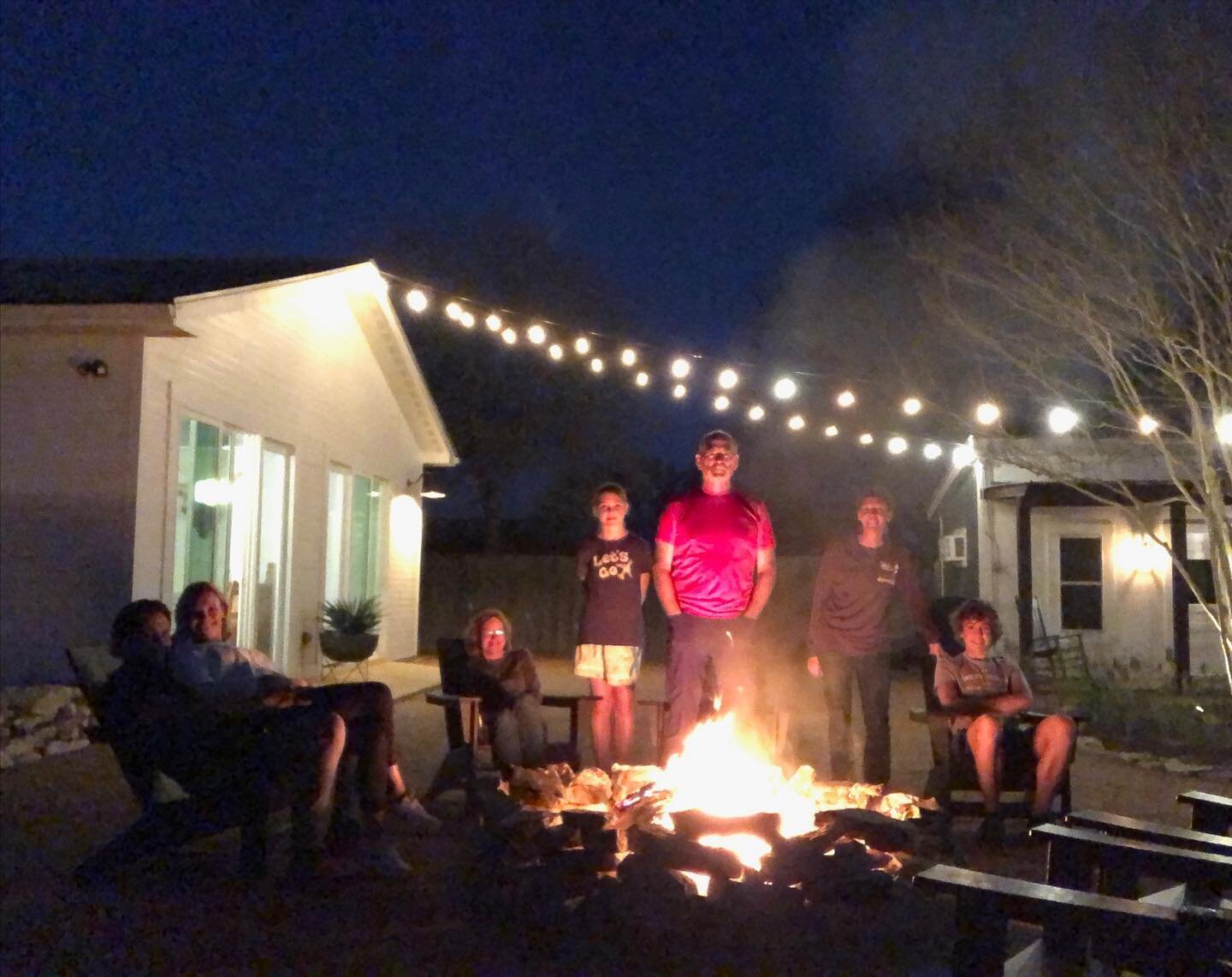 Crew.
Campfire.
Cold front.
Christmas on New Year&rsquo;s.
❤️💚