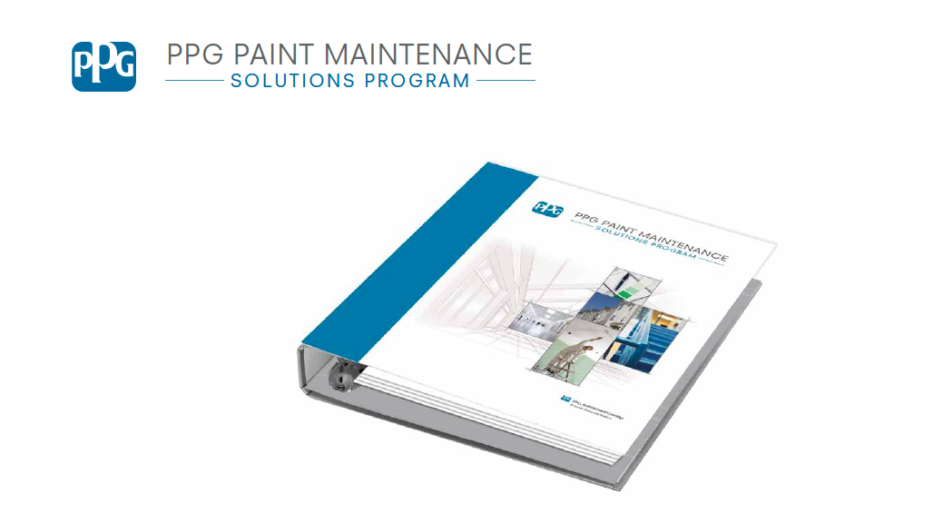 PPG Paint and Maintenance Binder