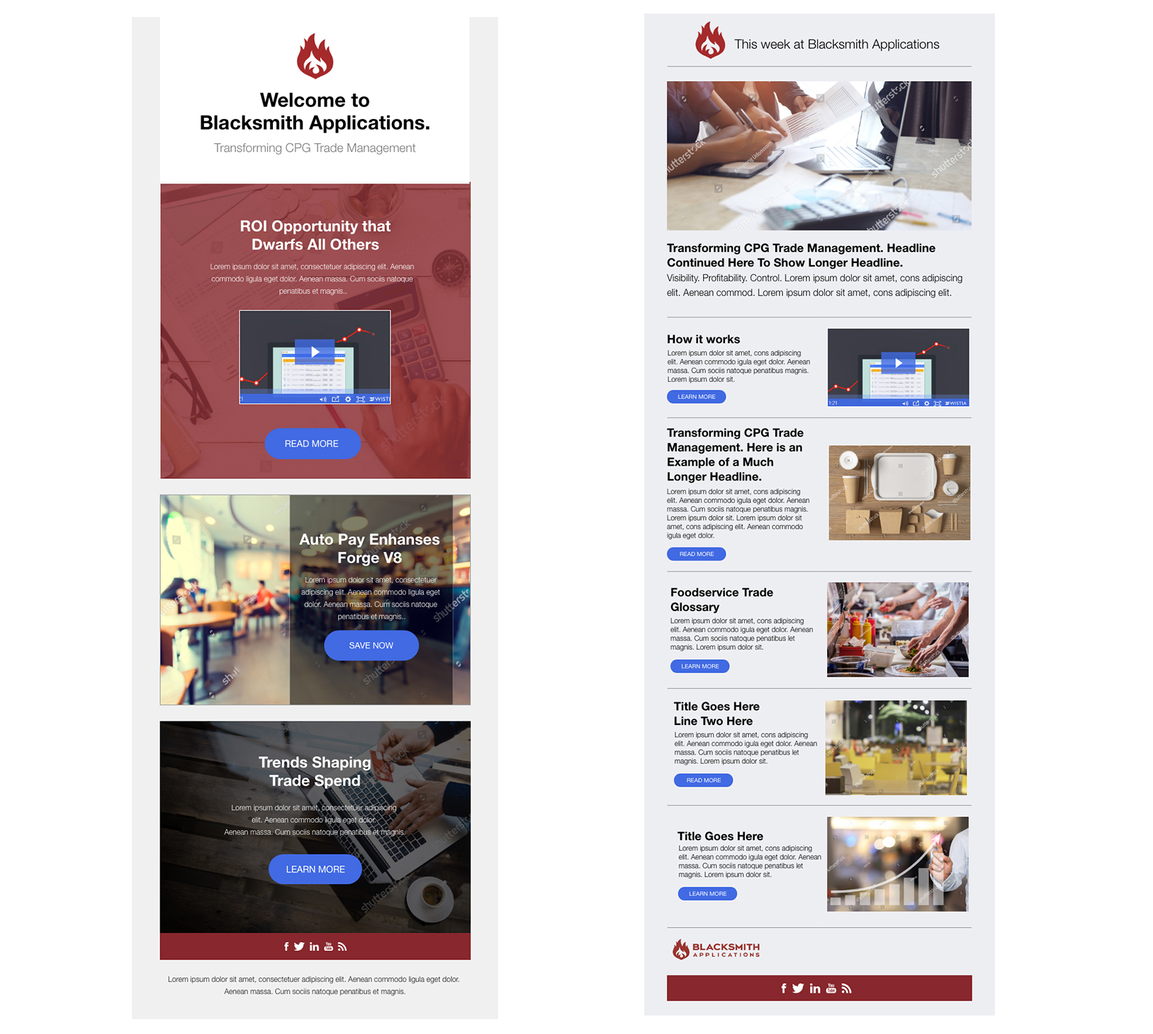 Blacksmith Applications email and newsletter