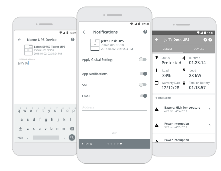 Medium Fidelity Screens