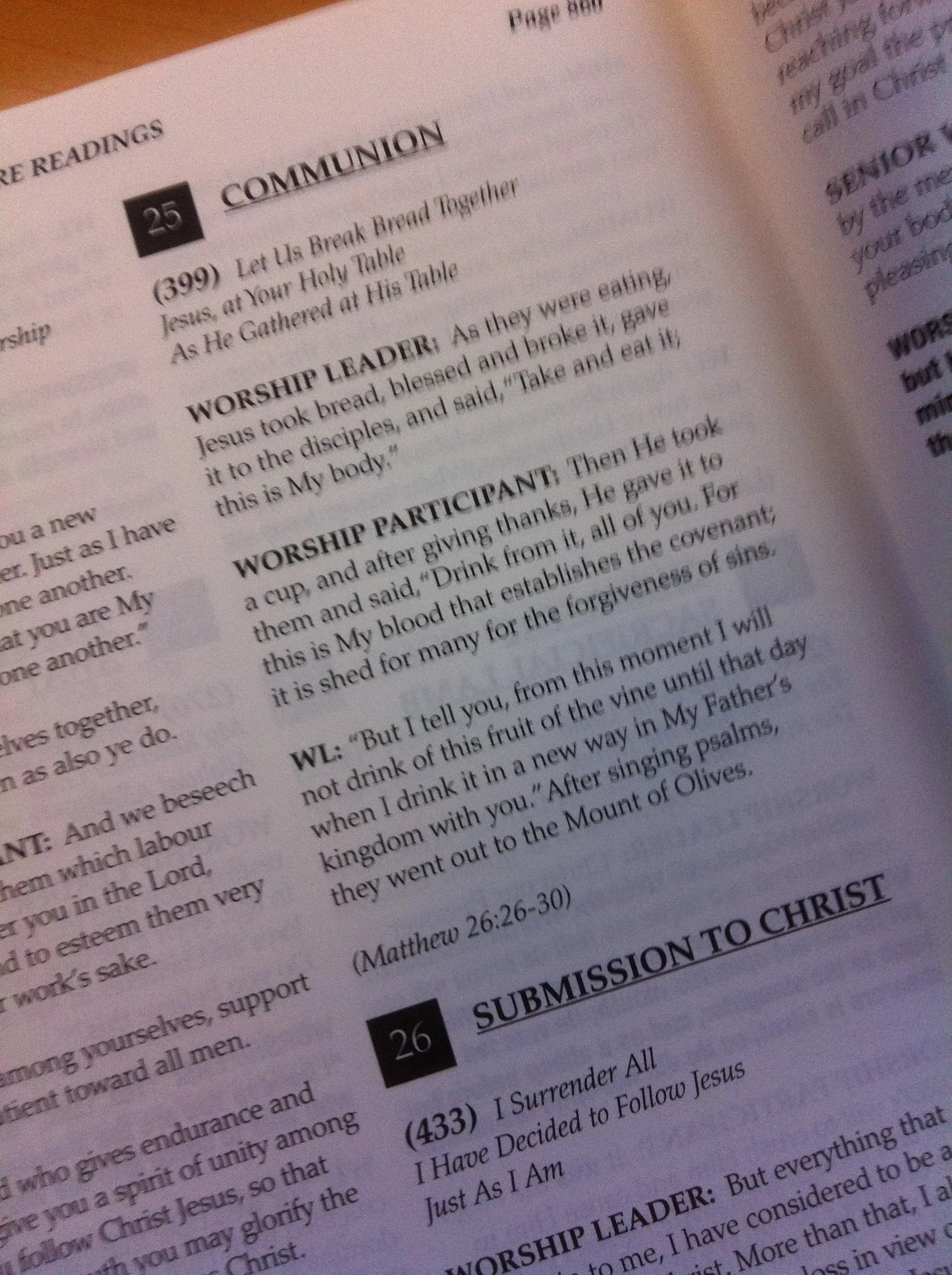 worship responsive reading
