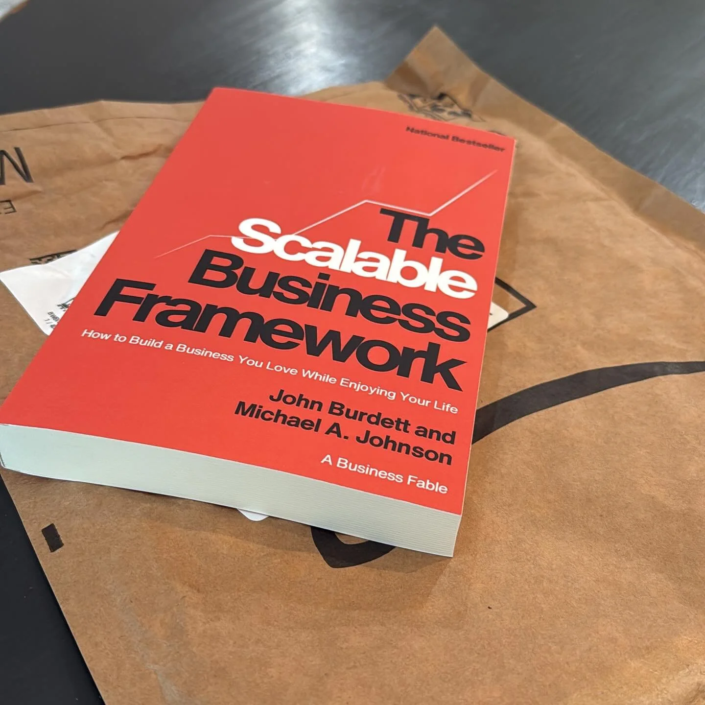 Excited to get the printed copy of The Scalable Business Framework book in the mail today. I have read the kindle version and have seen these principles lived out at Fast Slow Motion. So proud of our team writing this book, getting the message out of