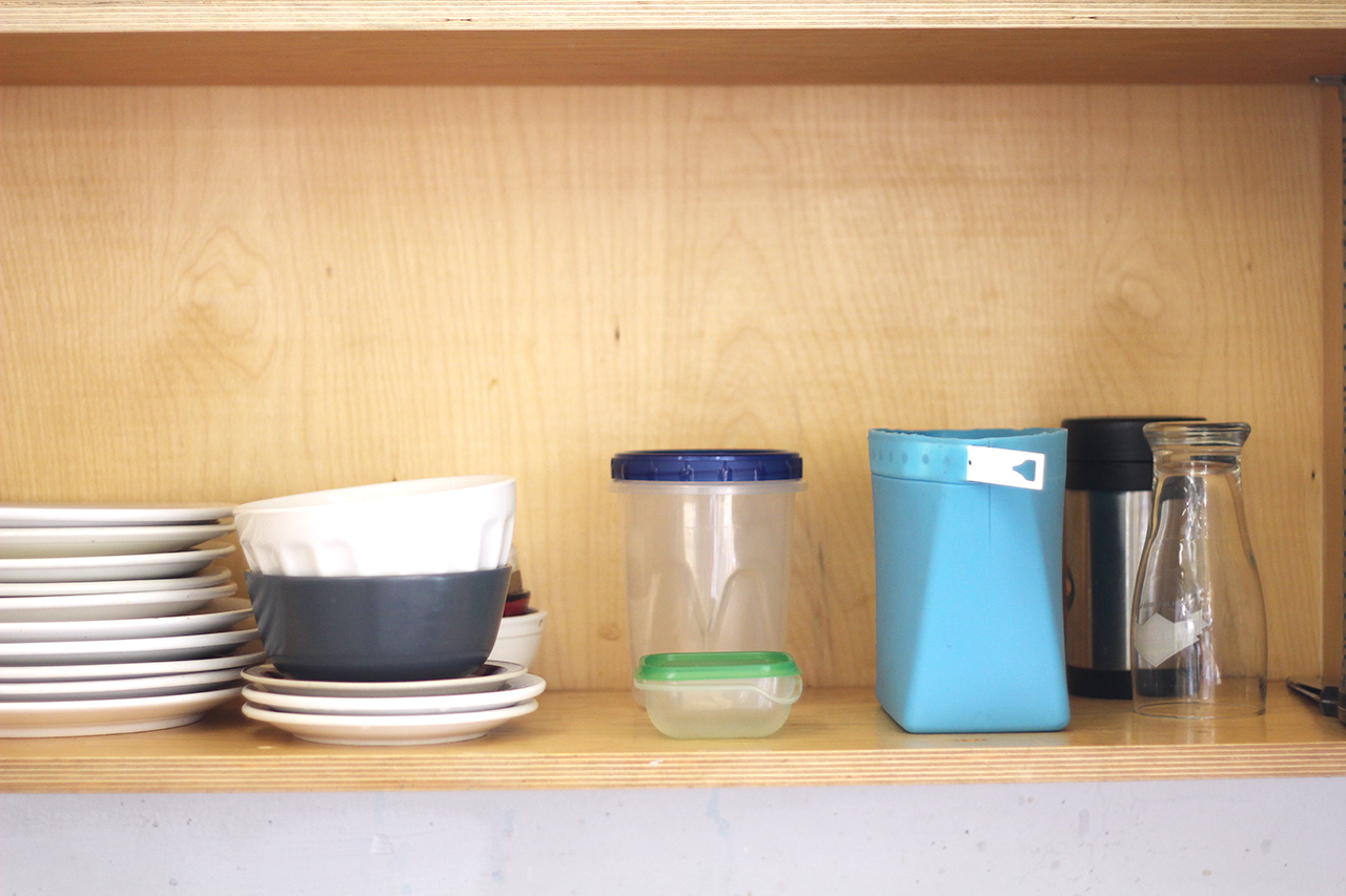 Home This is where we keep all of our belongings and where we spend the most time. We looked at ways of getting a reminder to take your container when you are leaving the house. We noticed that when in a transition time, like leaving the house, we are less susceptible to reminders and less likely to stop and follow through.