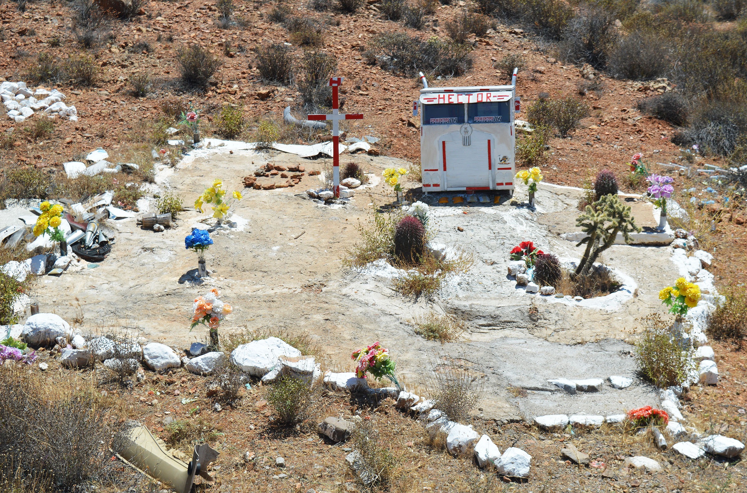Hector's shrine in Catavina. 