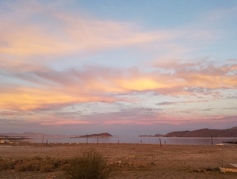Sunset over Bahia de los Angeles.