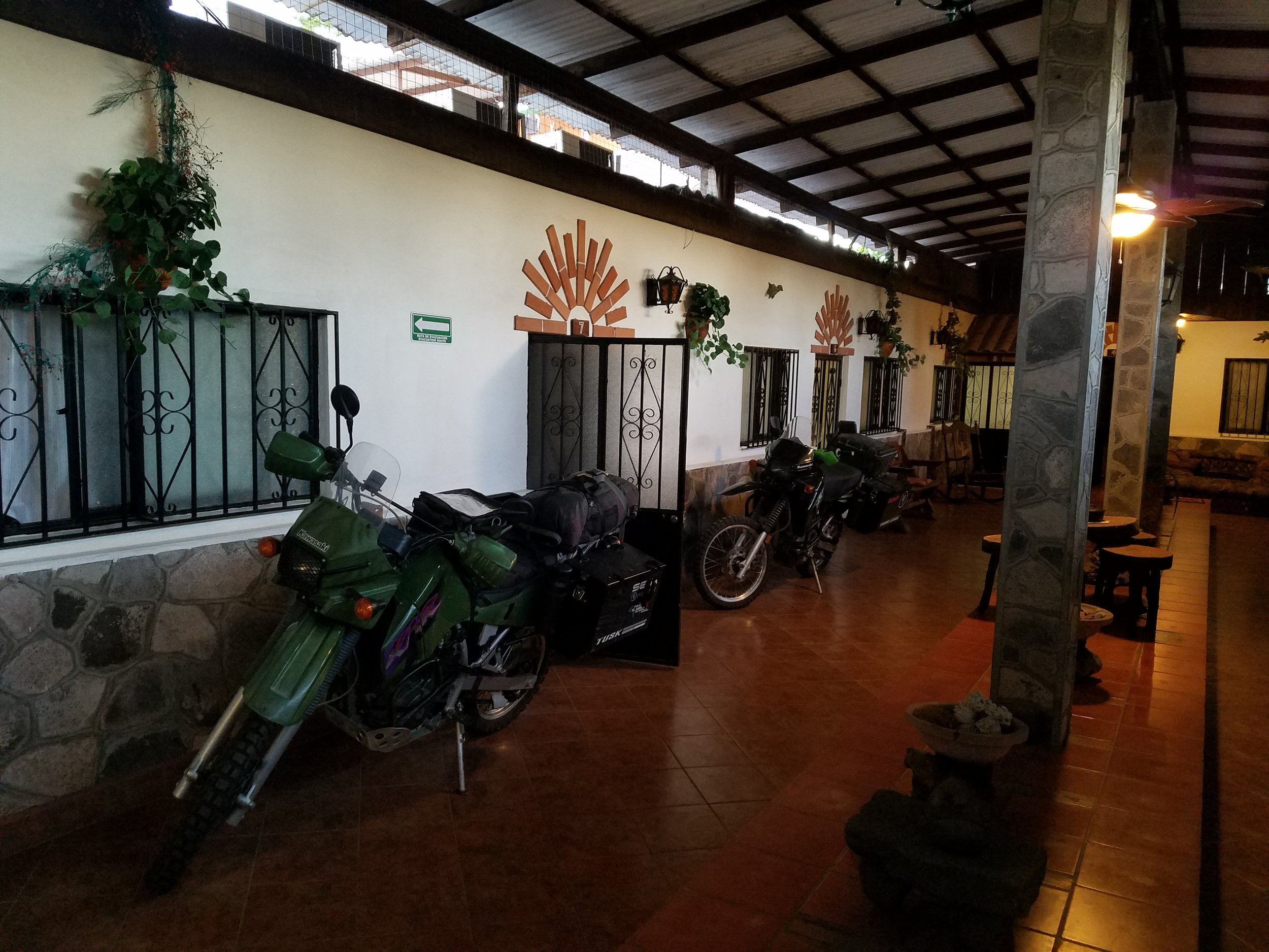 Bikes inside Casas Loreto hostel. Thank you, Abel!