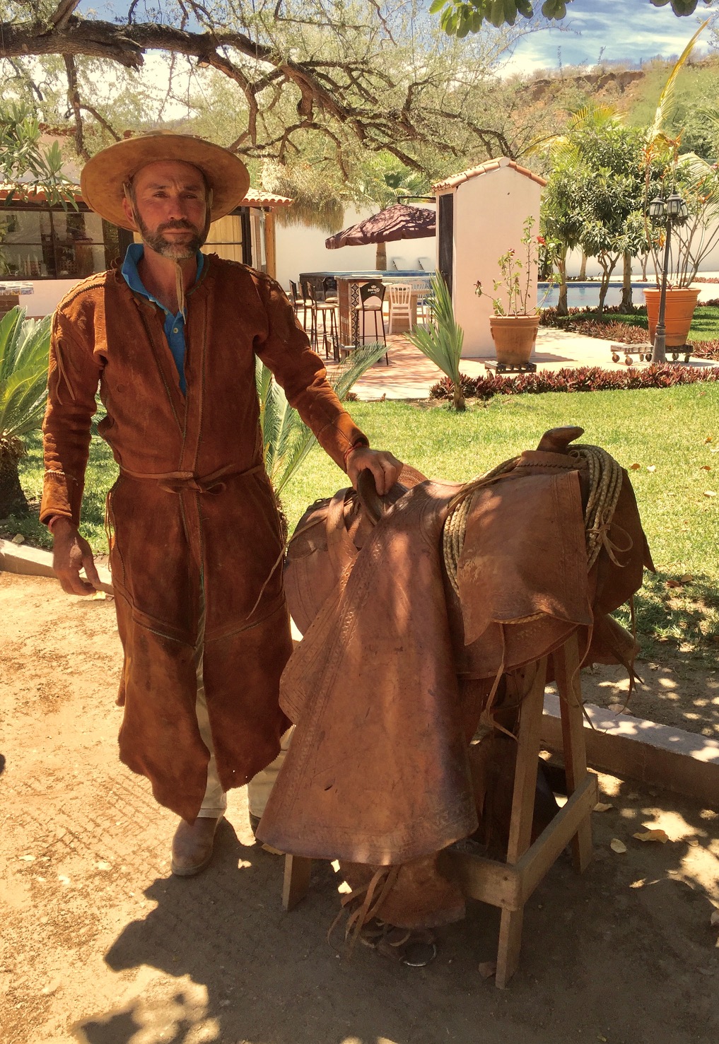 Oscar in traditional vaquero dress.&nbsp;