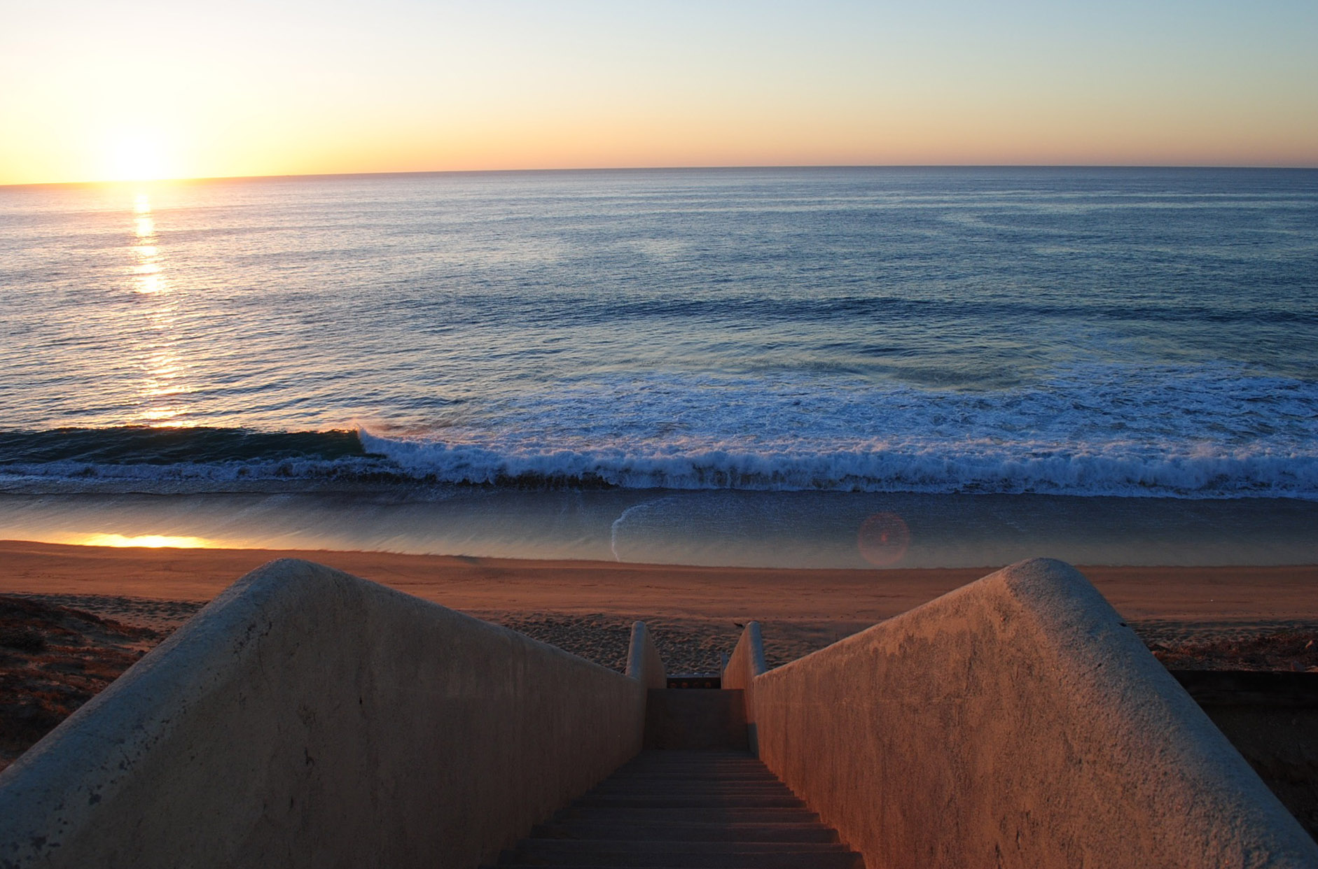 Sunrise on the East Cape. 