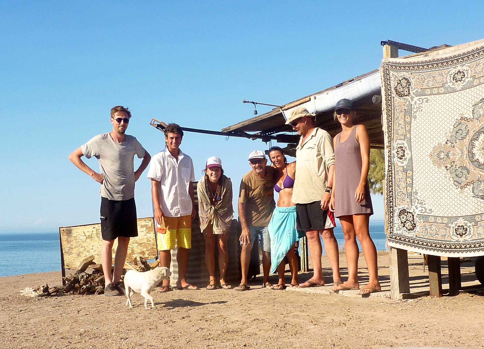 Pancho and our family during a 2015 trip. 