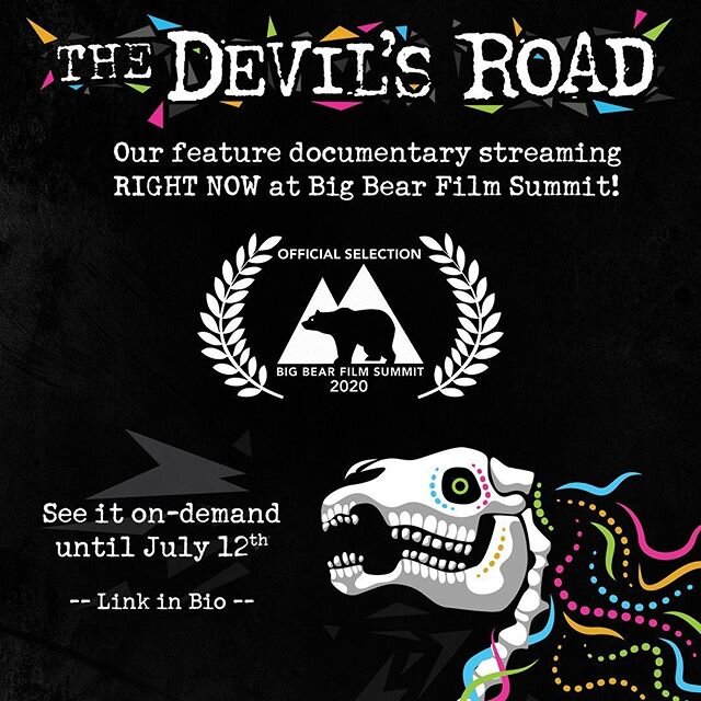 Mark your calendars! Catch #devilsroadfilm at the @bigbearfilmsummit where it will be streaming for a limited time until July 12th! Don&rsquo;t forget to vote to nominate the film for the festival awards, too! 🎥🎞 TICKETS ON SALE NOW 👉🏻 LINK IN BI