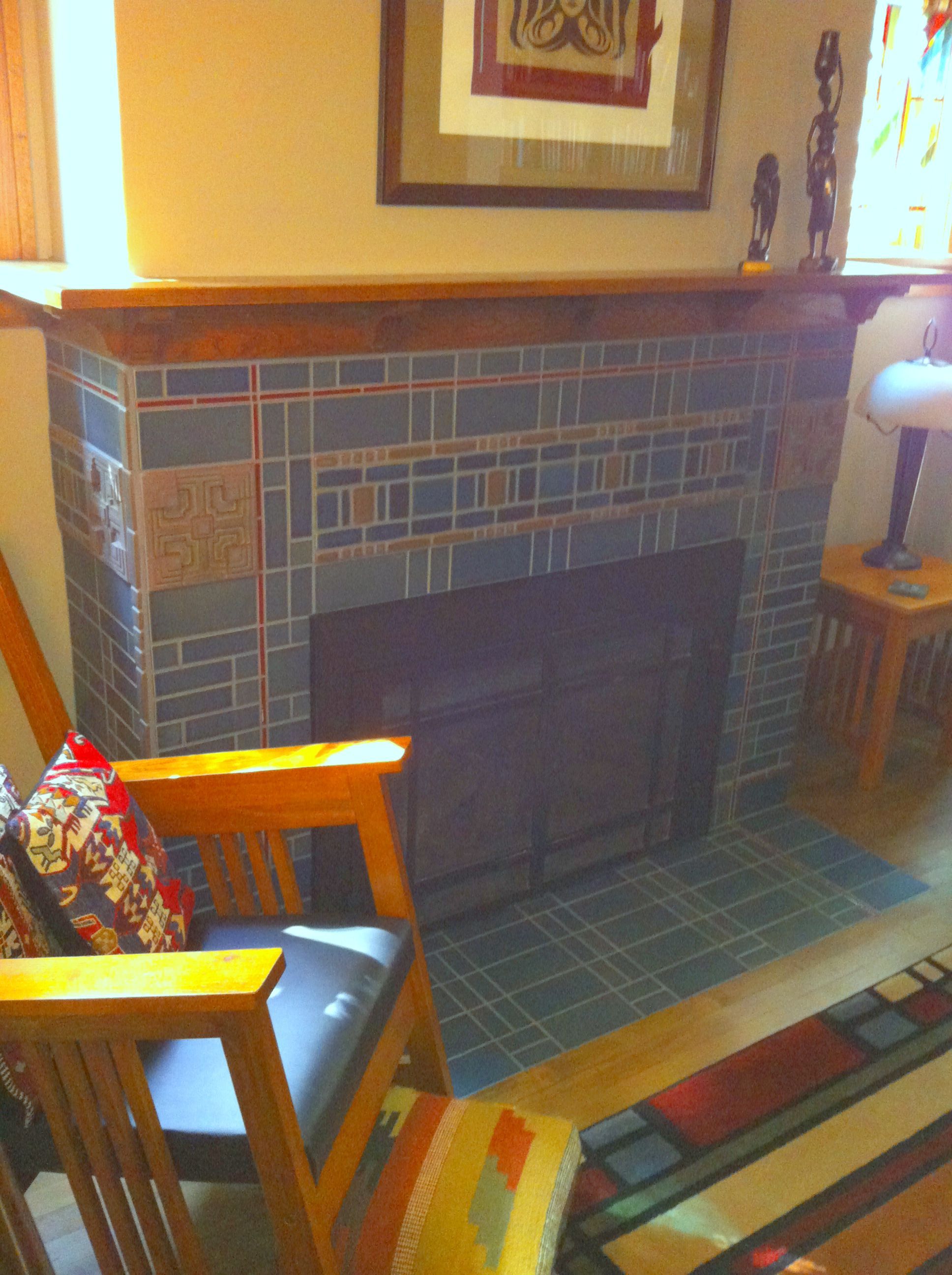 Tile Art Design FIREPLACE 11