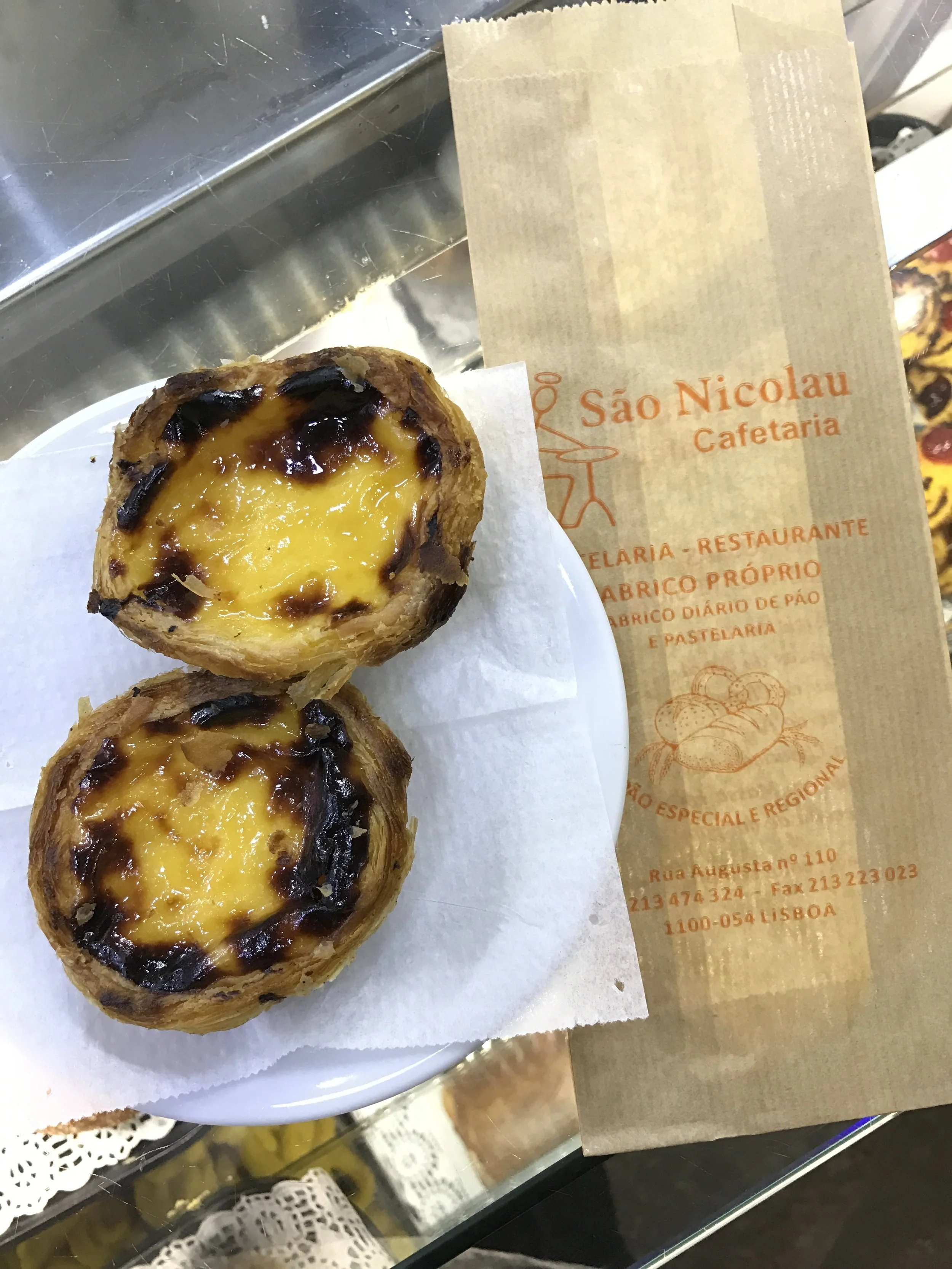 Couldn't leave LIsbon without trying a pastel de nata, an original Portuguese custard.
