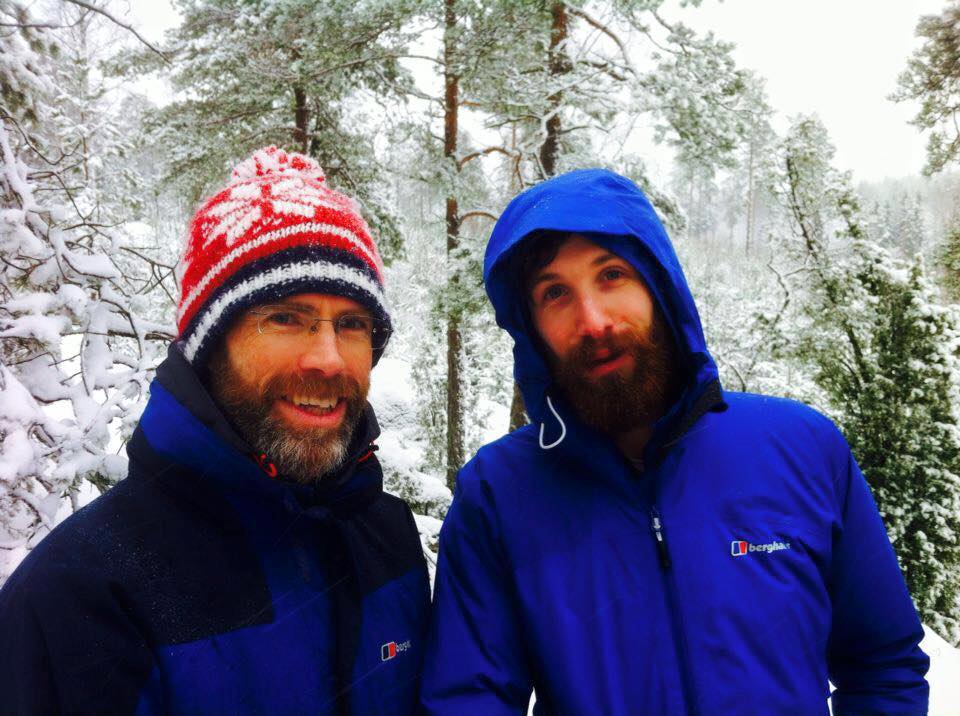 Tom Allen and Luke Morrison in Helsinki