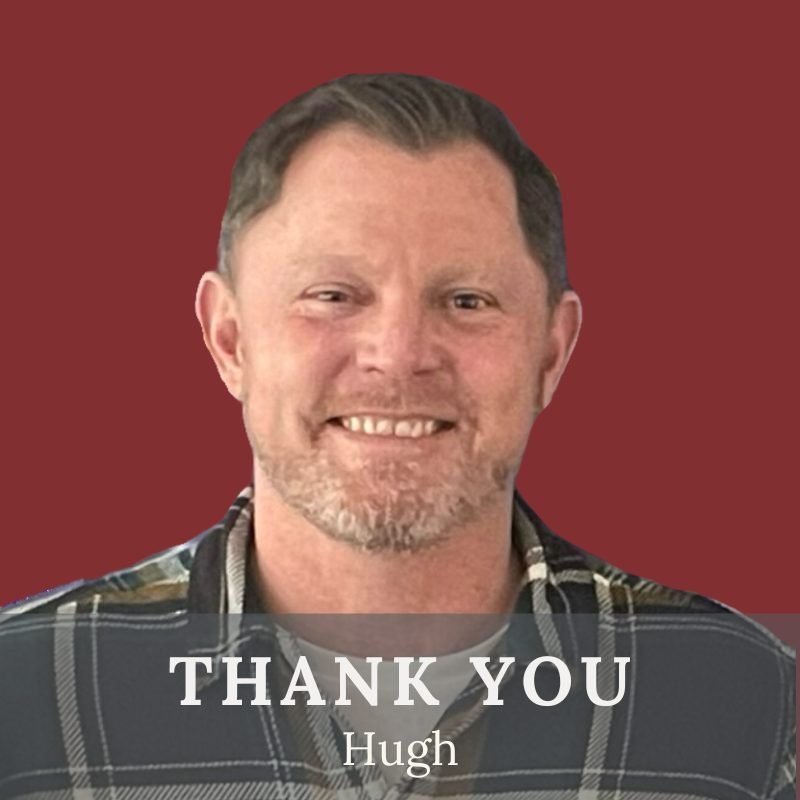 THANK YOU HUGH

Hugh thank you for, along with your family, hearing and obeying the call of God to come to Colchester and plant Redeemer. We are so blessed by your obedience. Thank you for all the hours you spend praying, petitioning and pursuing God