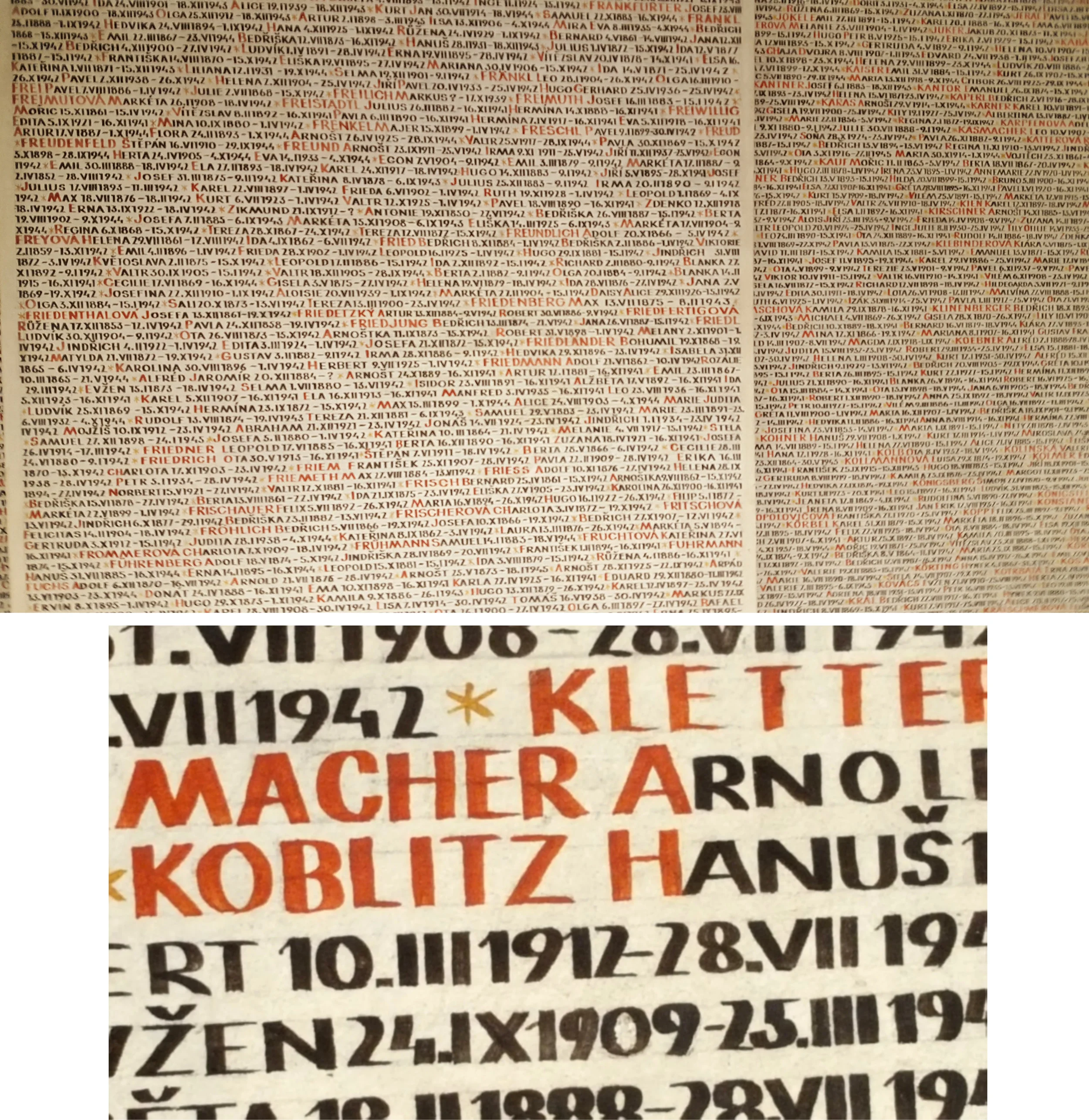 Interior of Pinkas Synagogue