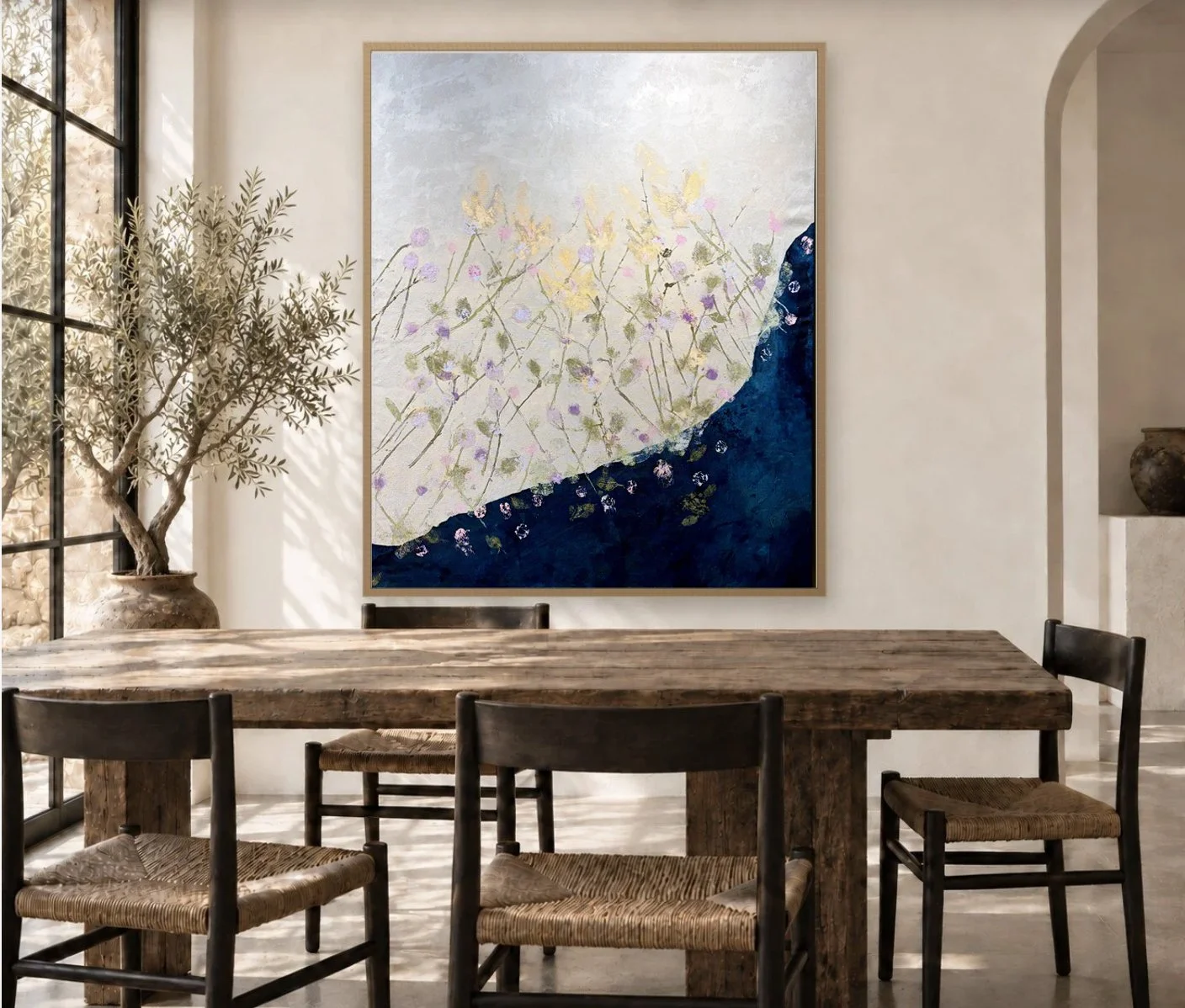 Abstract landscape garden original art