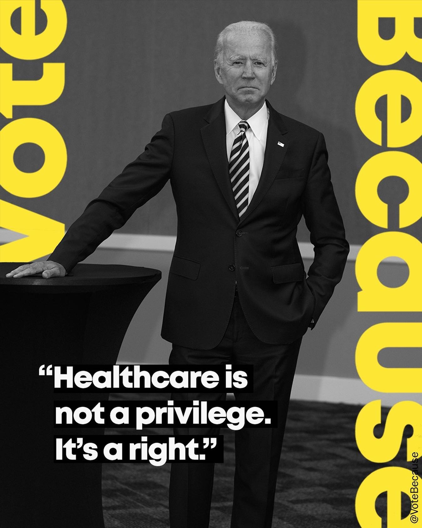 &ldquo;People deserve to have affordable healthcare. Period.&rdquo; 
#VoteBecause #Biden2020 #BidenHarris2020 #HealthCareForAll @joebiden