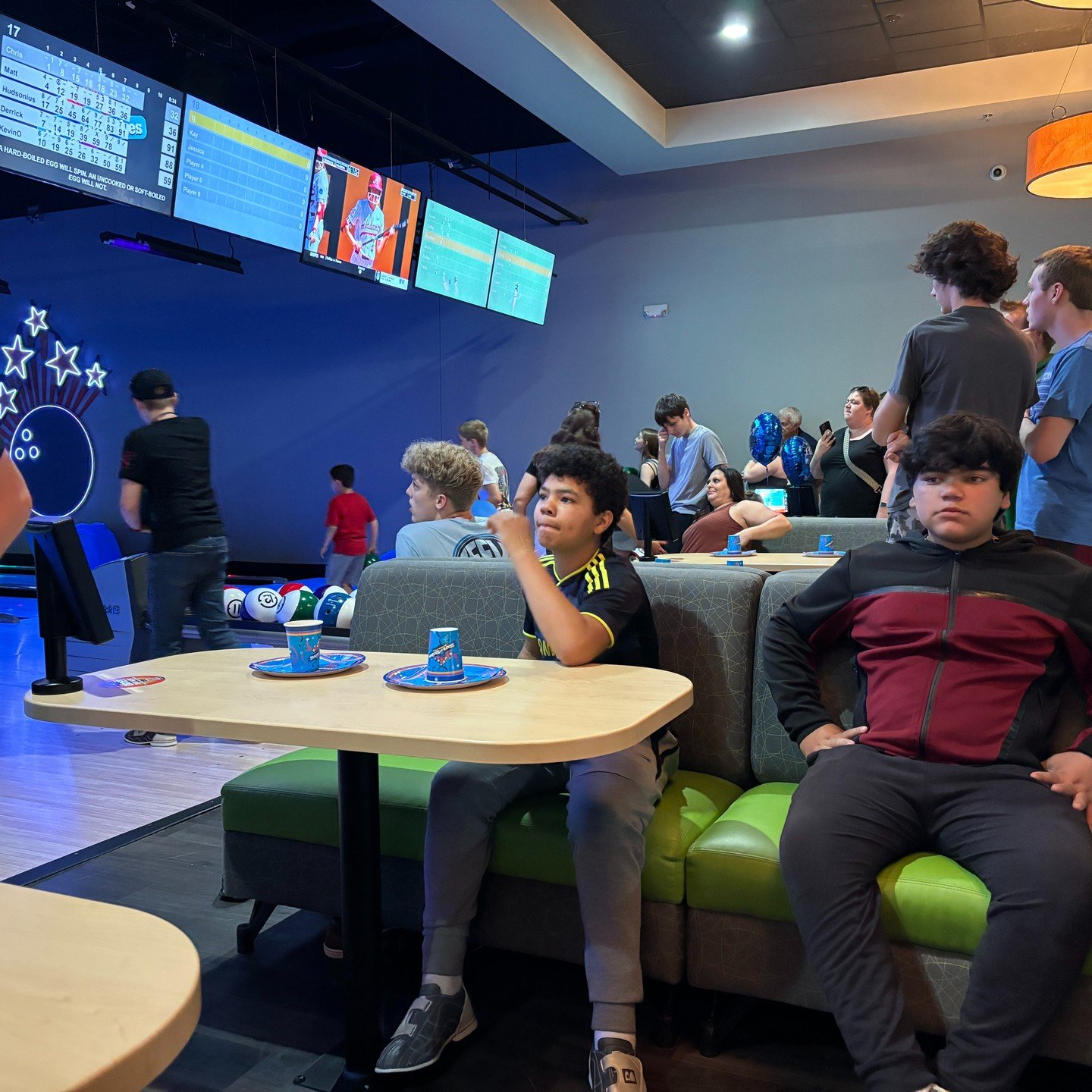 Some pictures from our activity Saturday at Stars and Strikes!