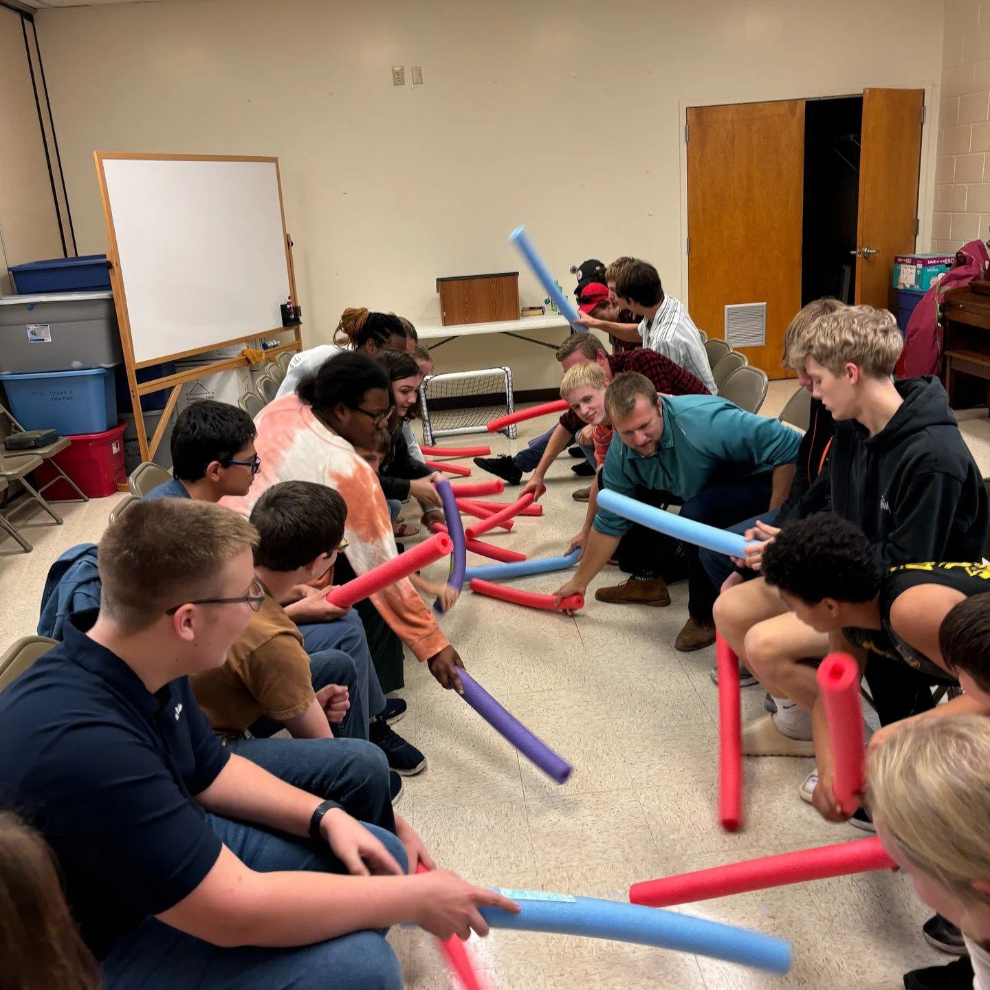Floor hockey last Wednesday!