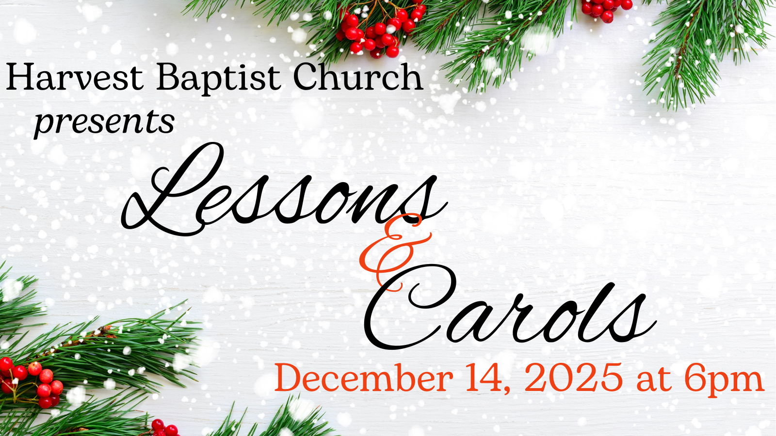 Christmas Cantata December 14, 2025
