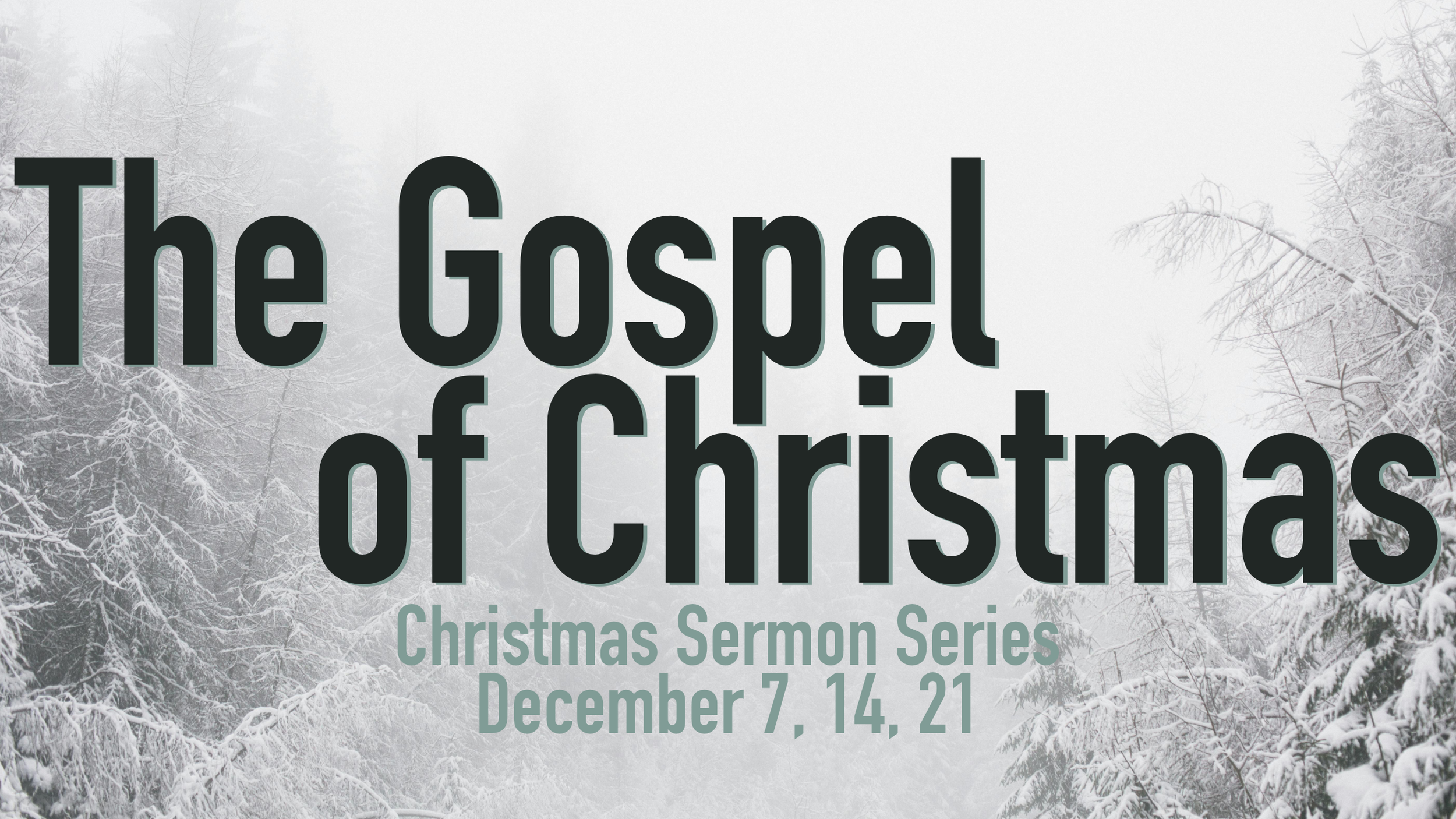 Christmas Sermon Series starting December 7, 2025
