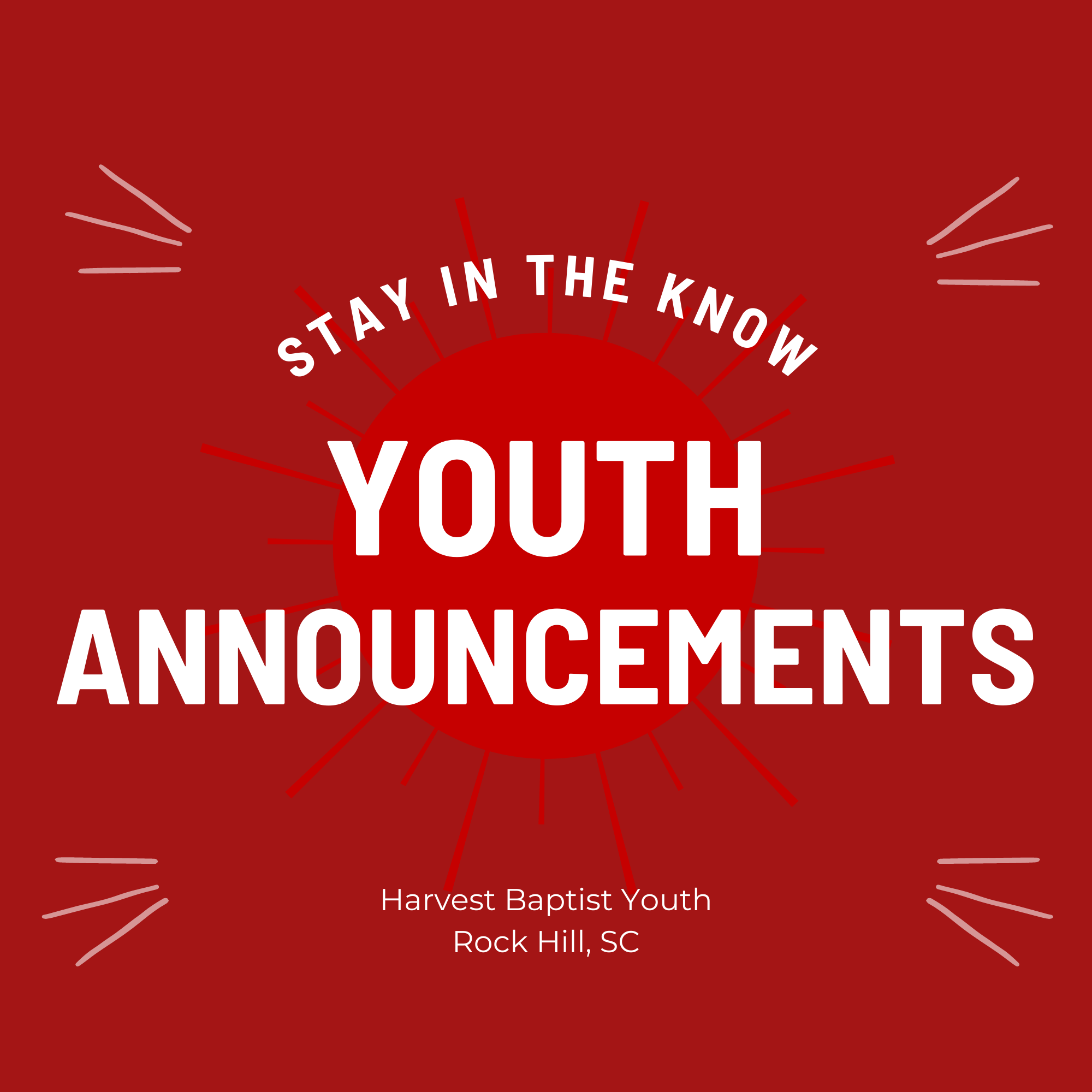 Youth Announcements 6/24/26