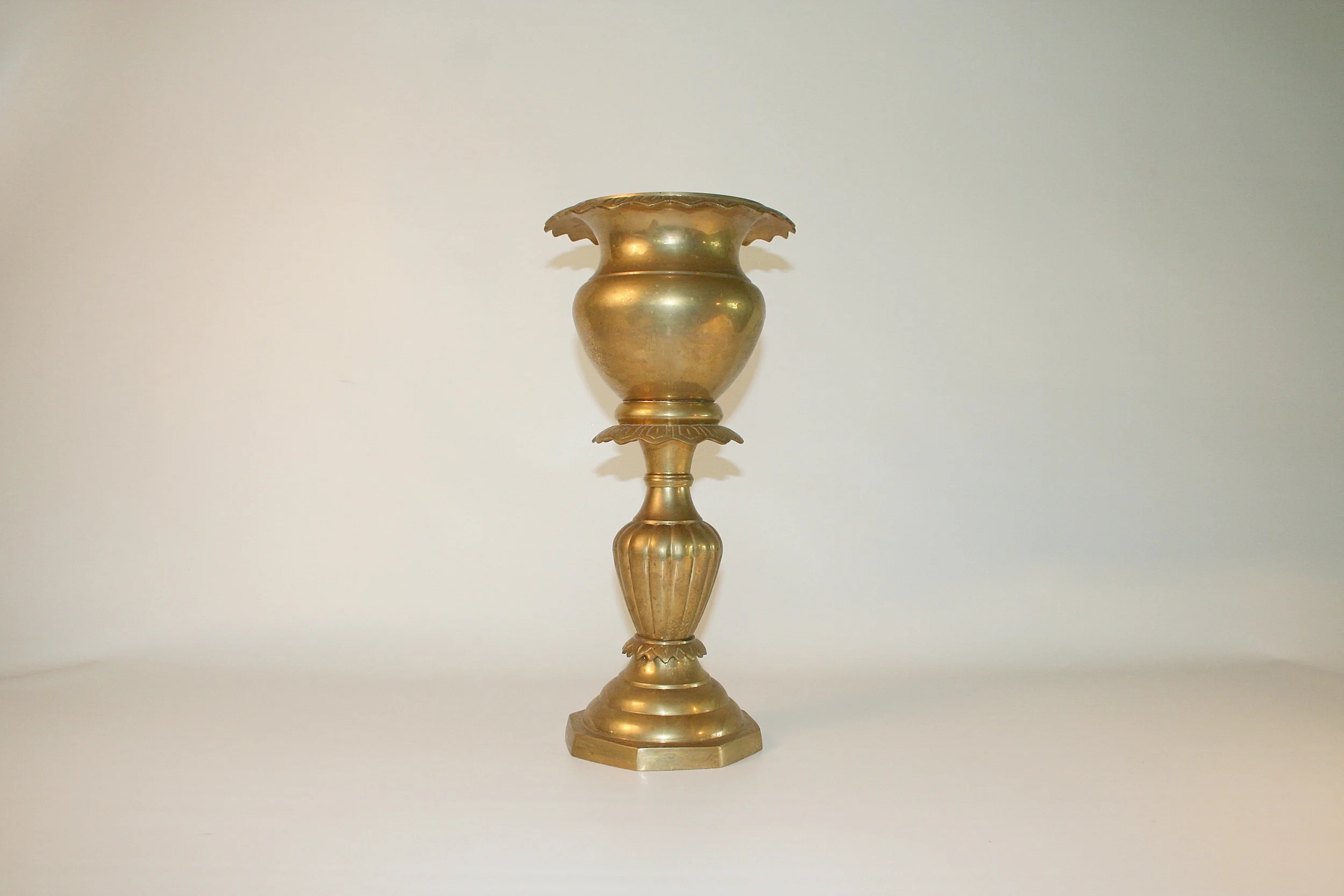 brass vase