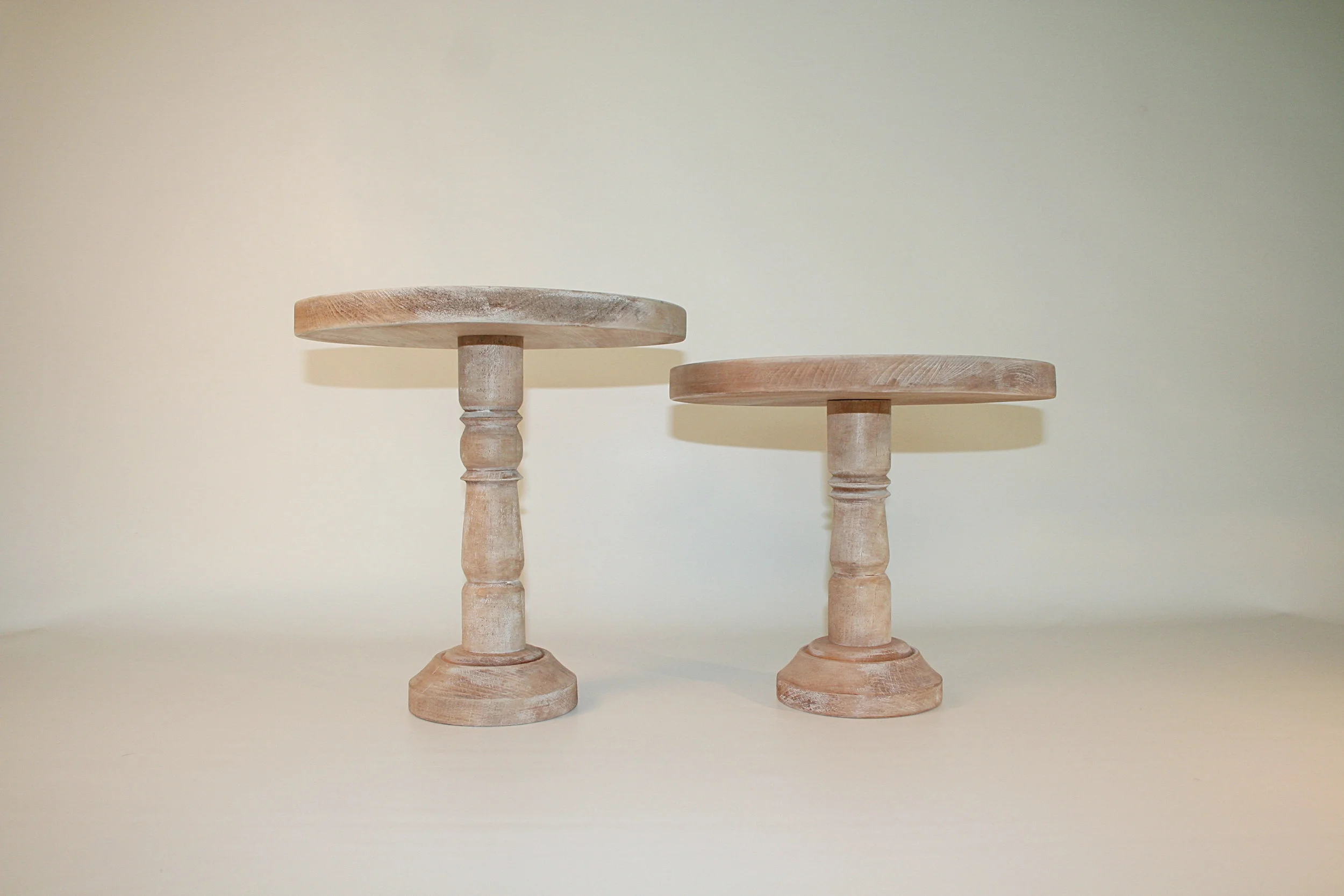 wood cake stands
