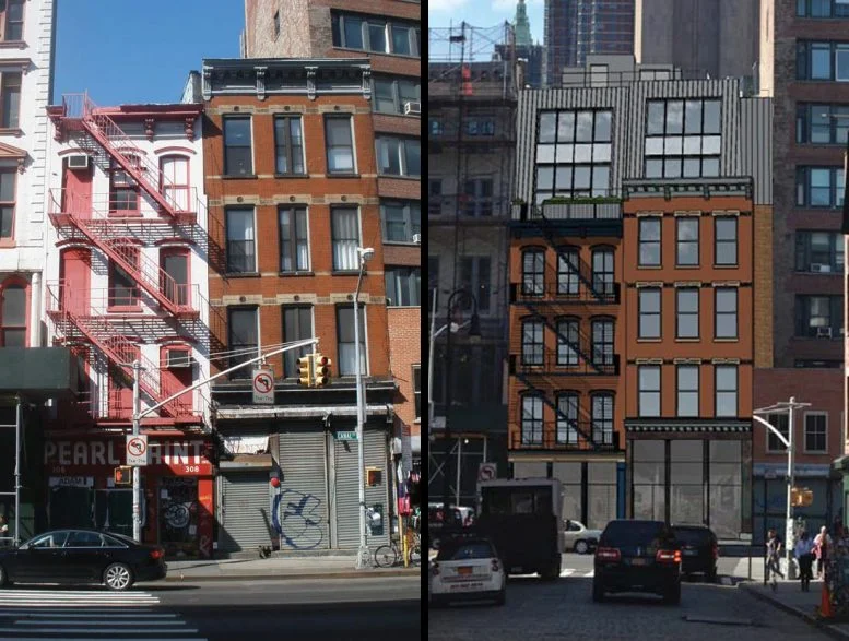 308-310 Canal Street, 2016 and as proposed