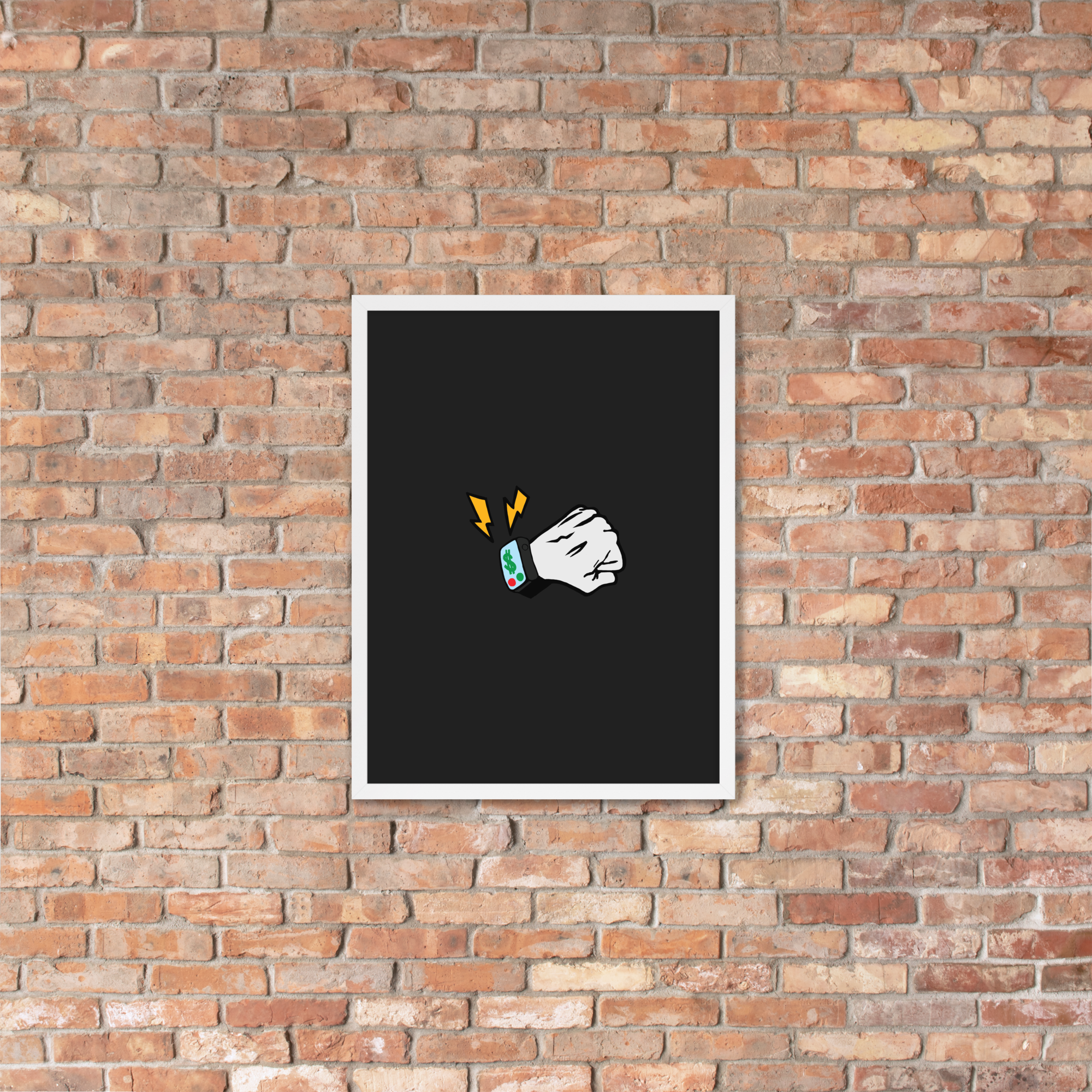 "Money Calling" Framed Print