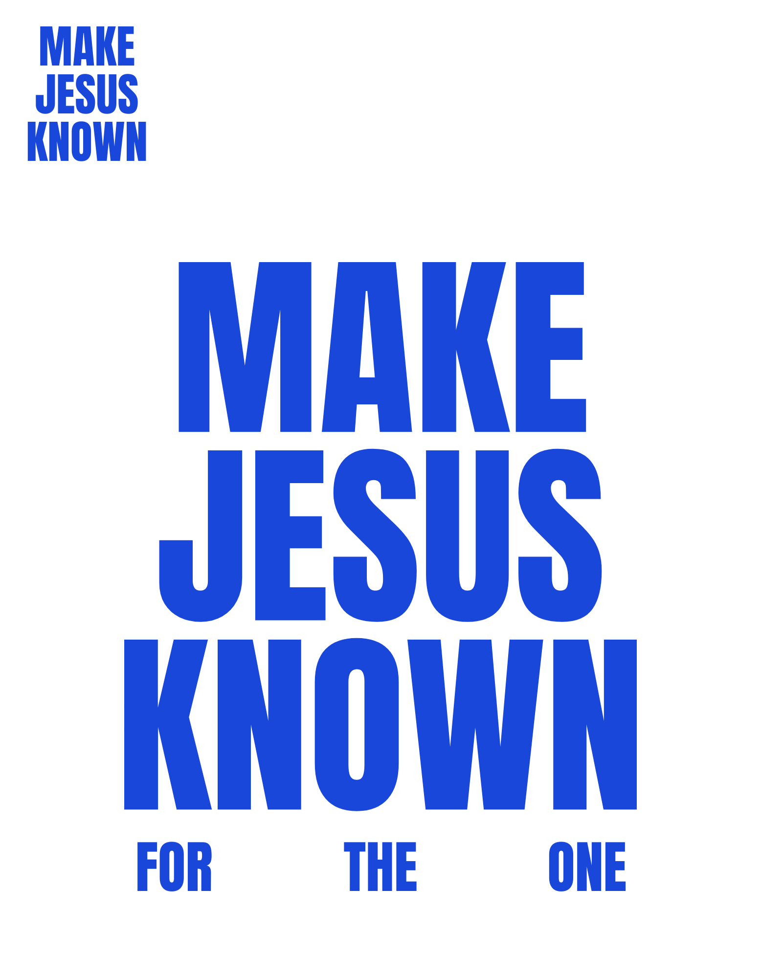 Make Jesus Known
