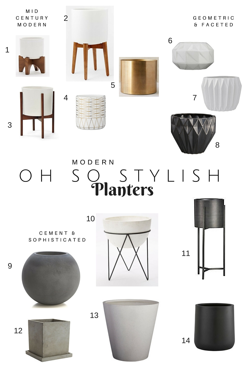 Modern Oh So Stylish Planters Katrina Blair Interior Design Modern Oh So Stylish Planters