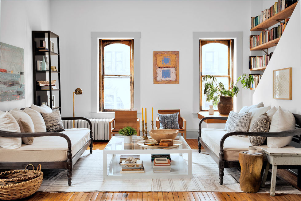 cozy daybed in living room