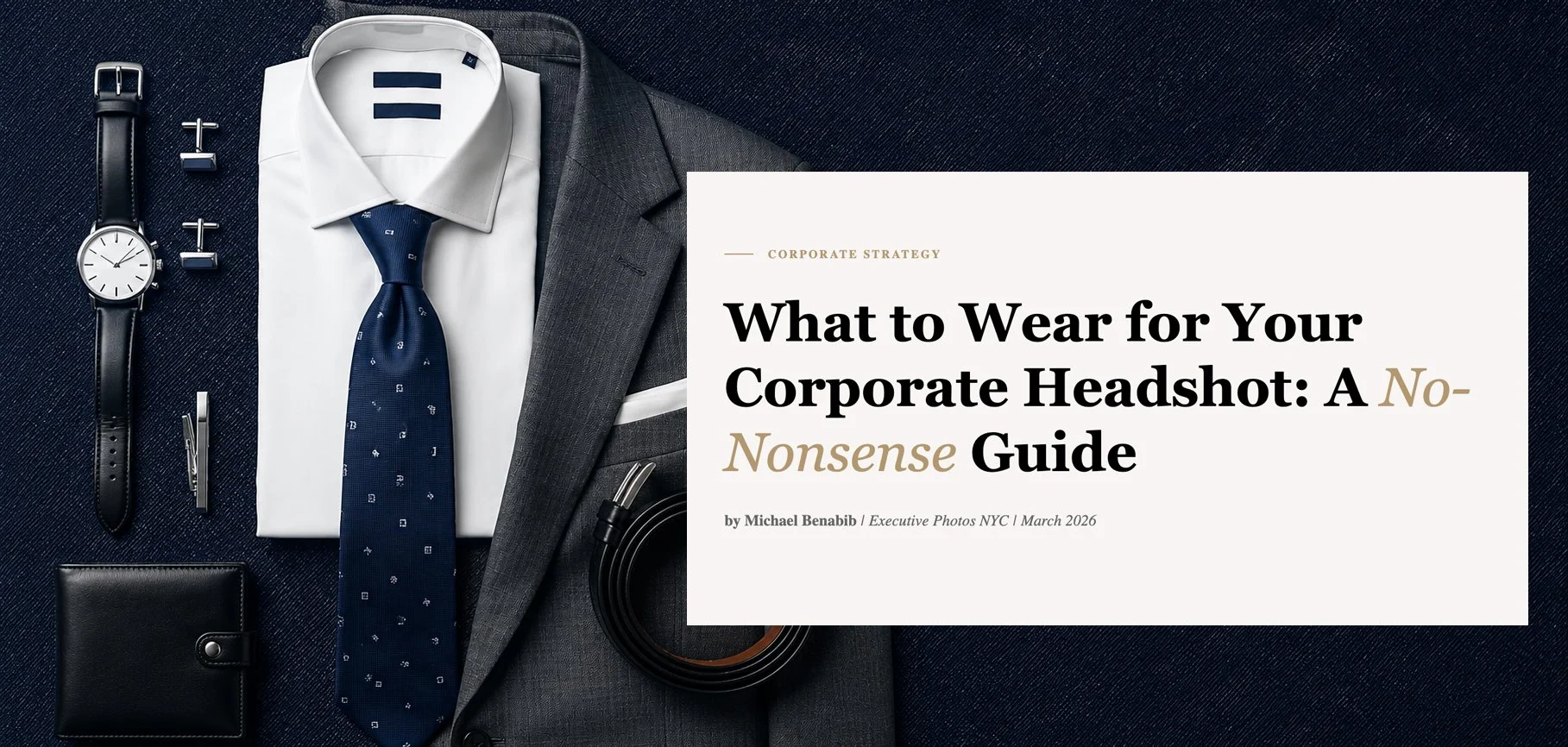 What to Wear for Your Corporate Headshot: A No-Nonsense Gui